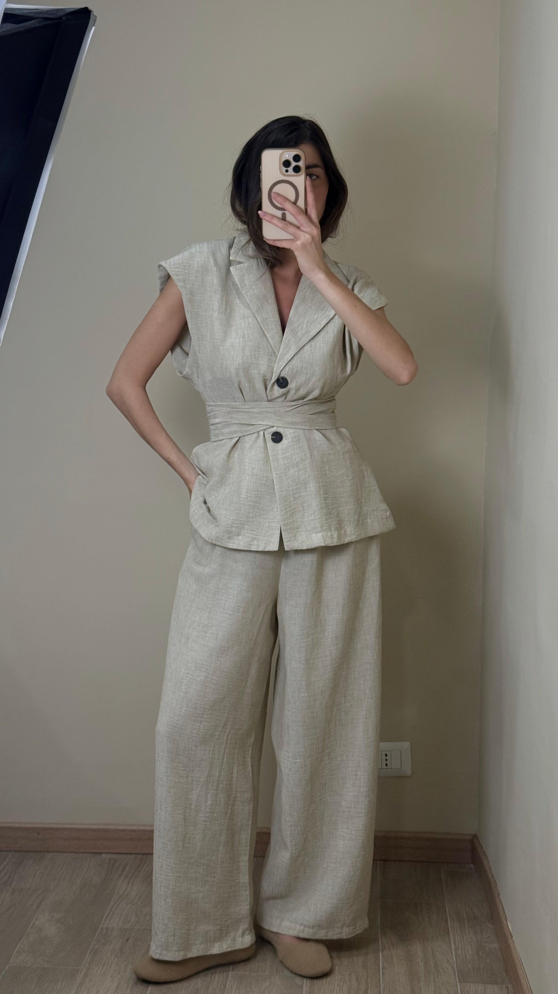 Tailleur Jane beige - LadyB Shop Online