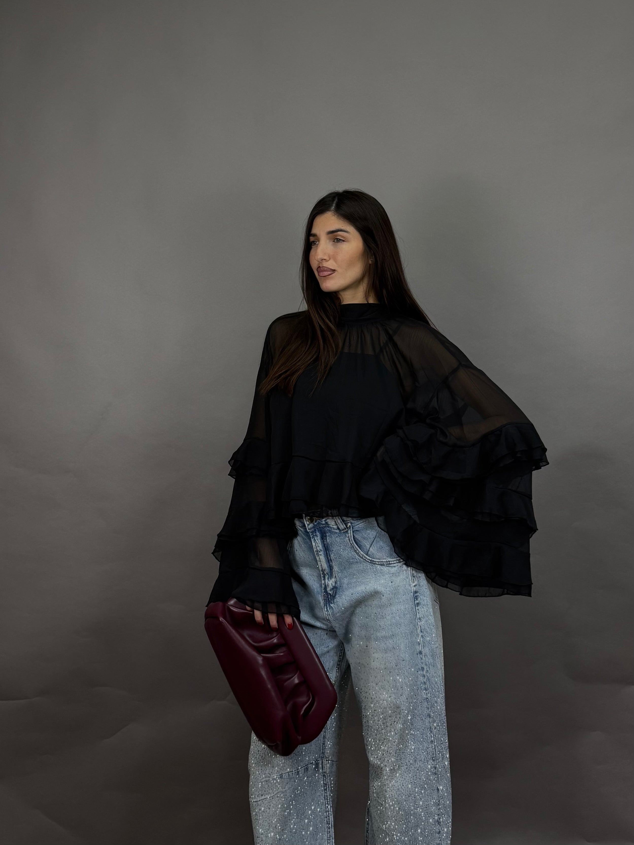 Blusa Evelina nera