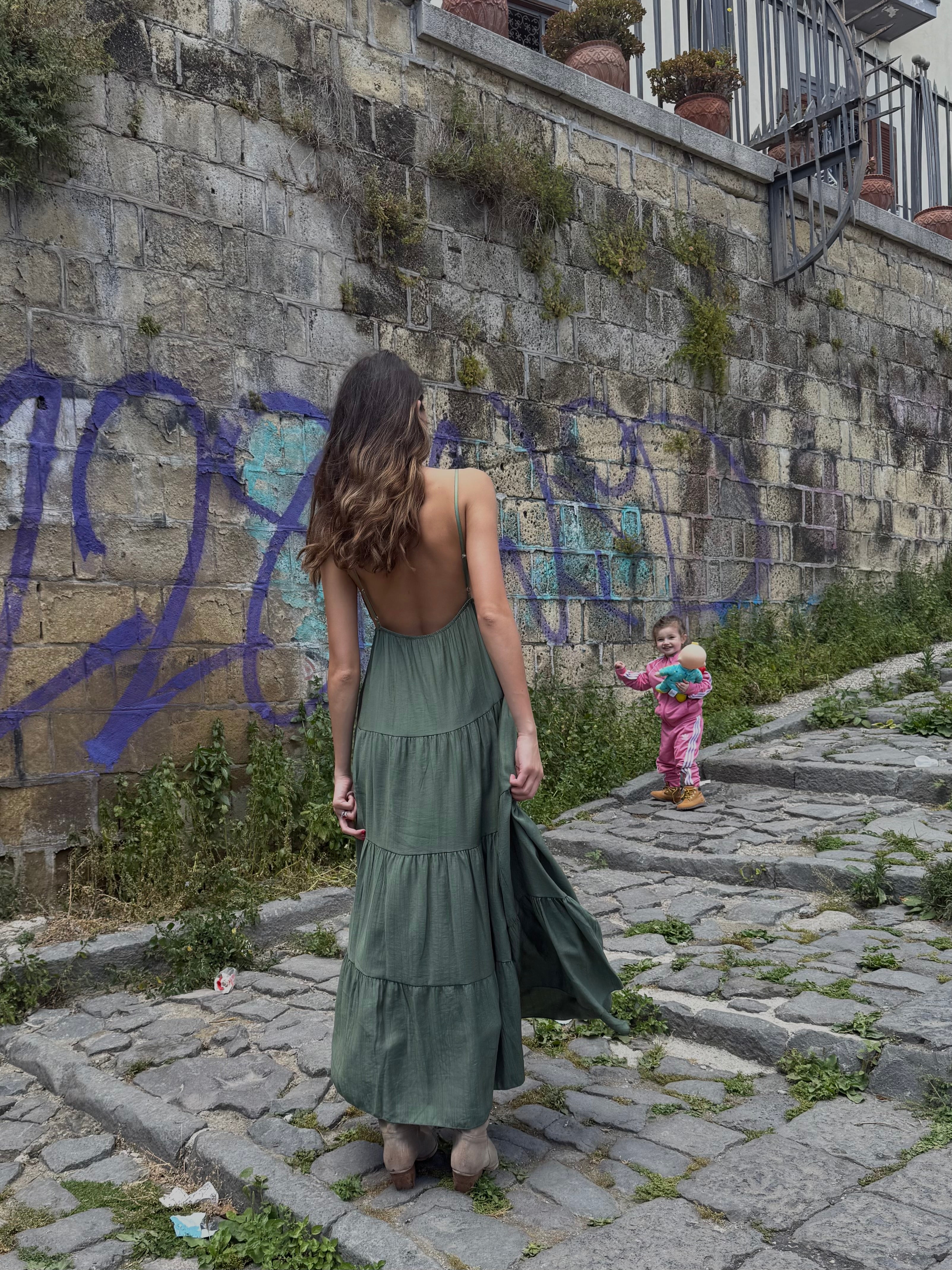 Dress Positano Verde - LadyB Shop Online