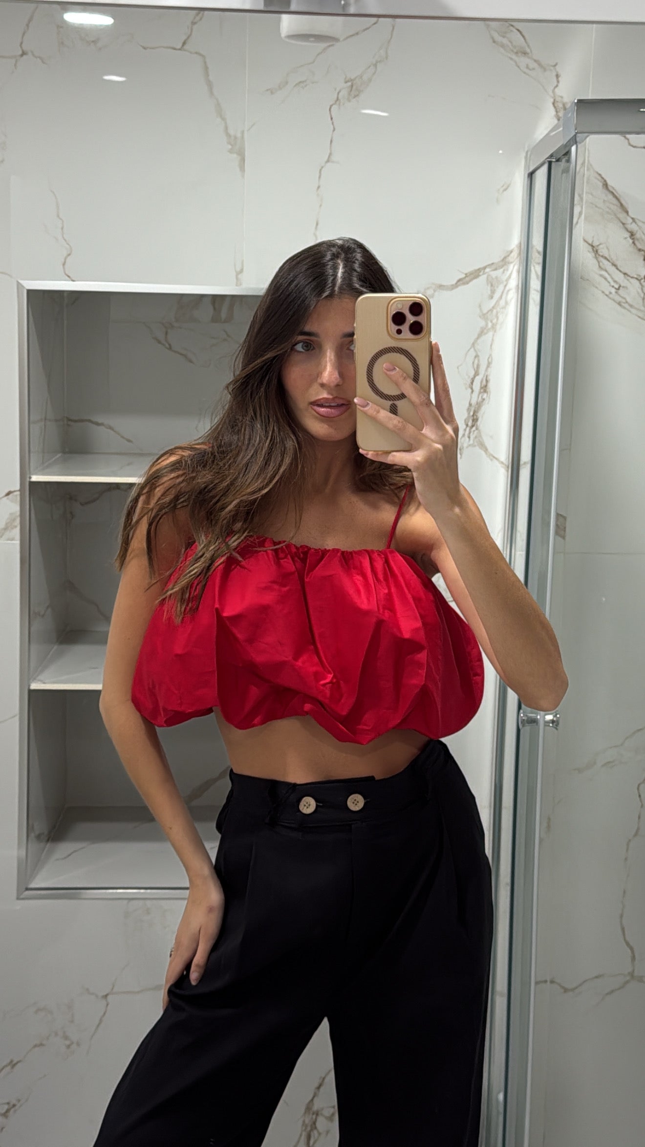 Top palloncino rosso - LadyB Shop Online