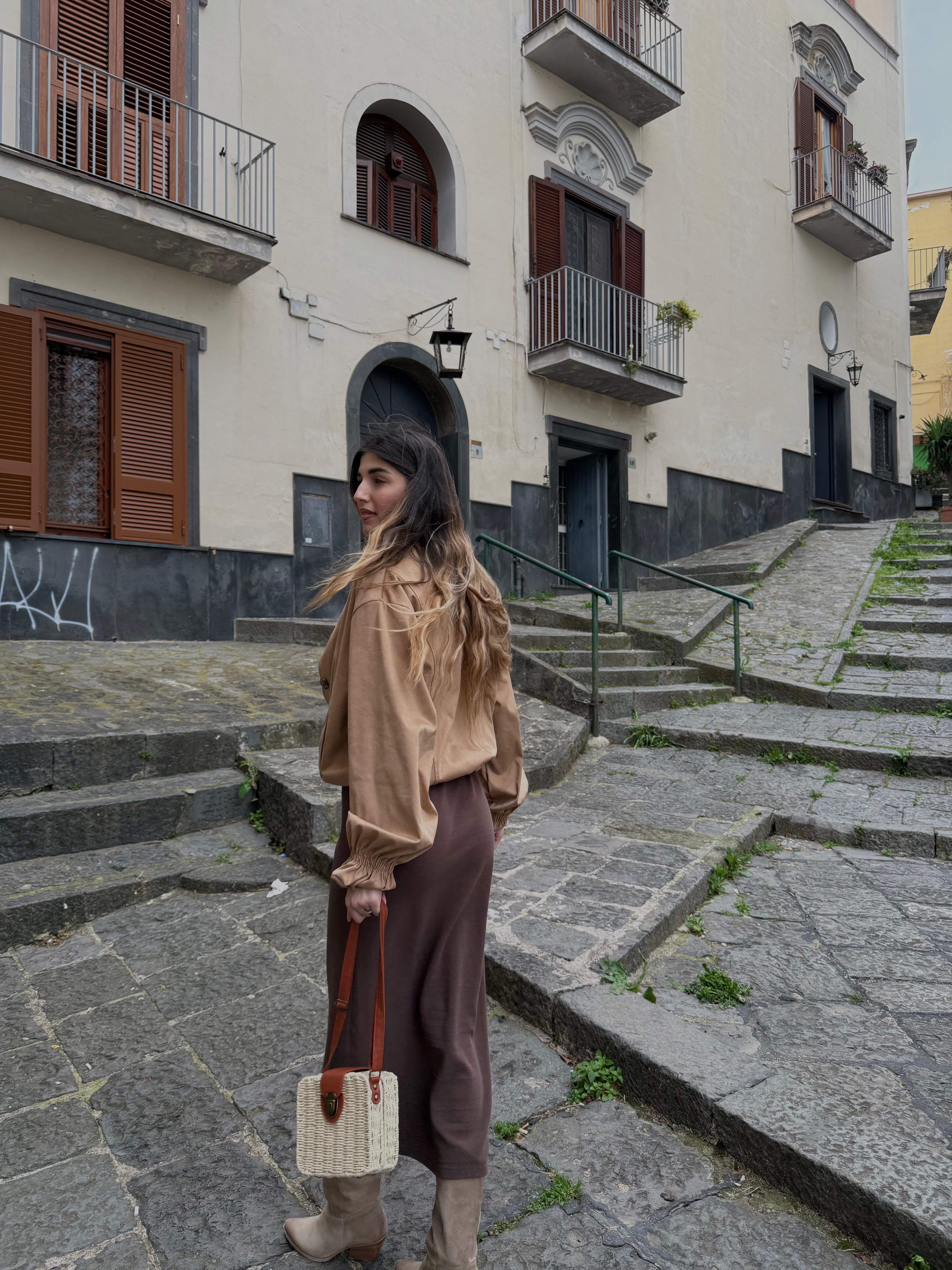 Bomber scamosciato - LadyB Shop Online