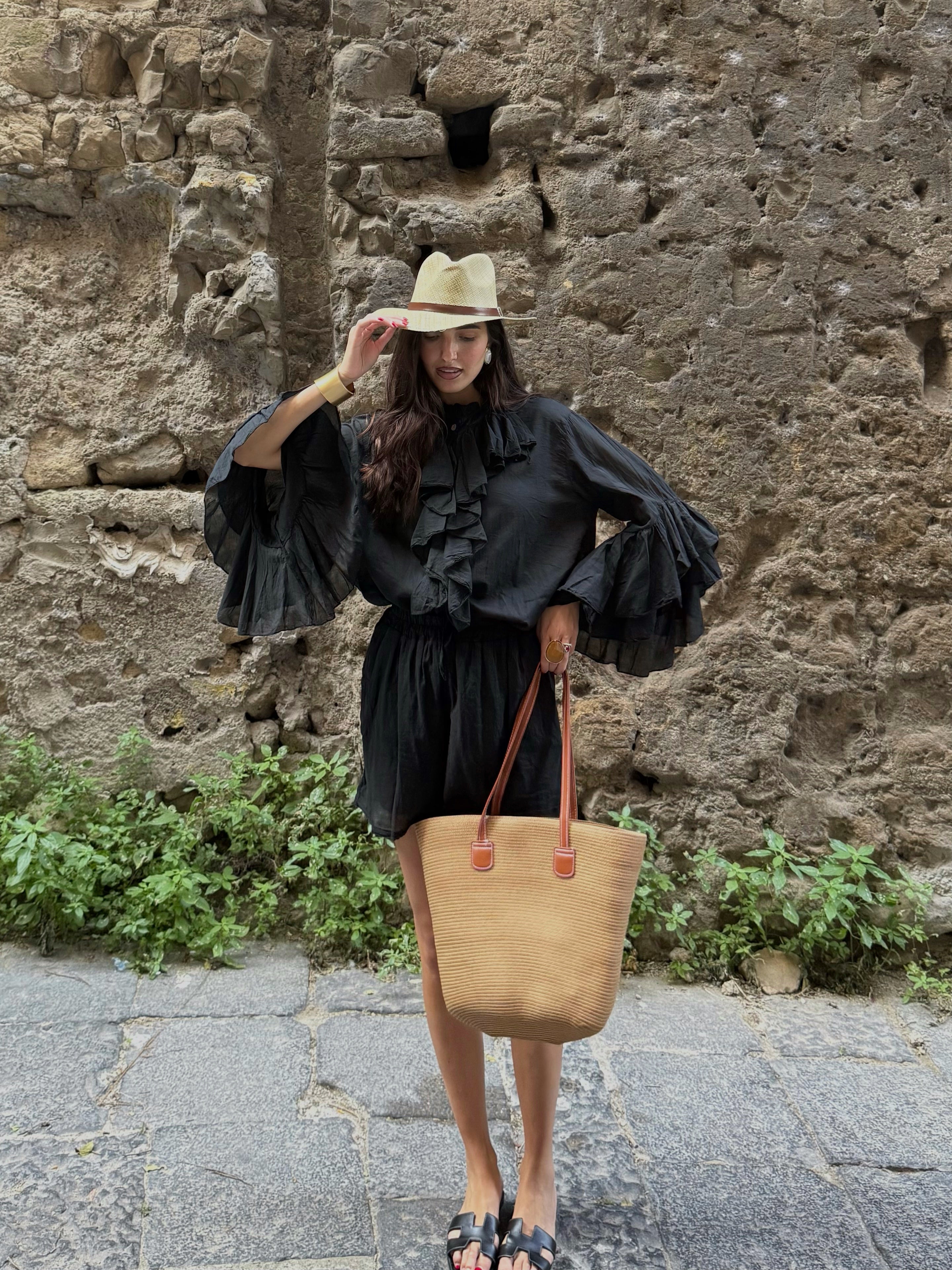 Camicia voila nera - LadyB Shop Online