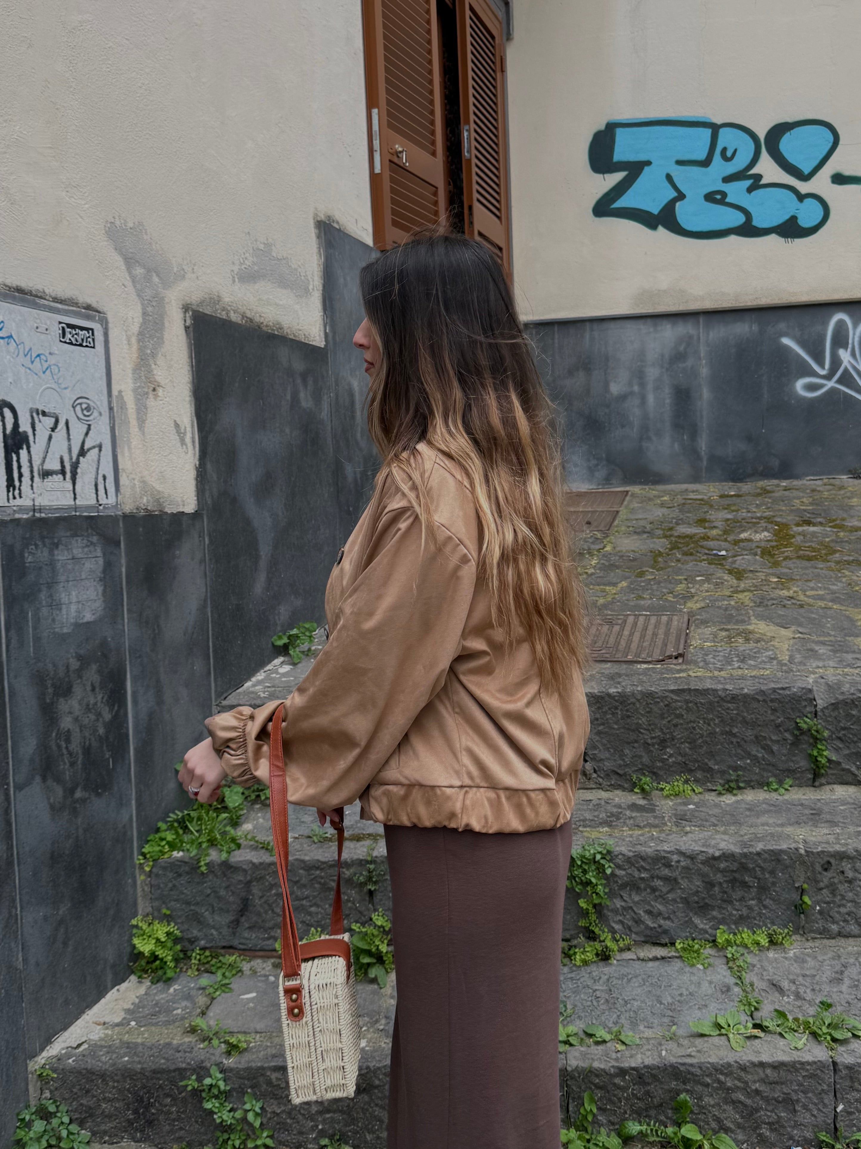 Bomber scamosciato - LadyB Shop Online