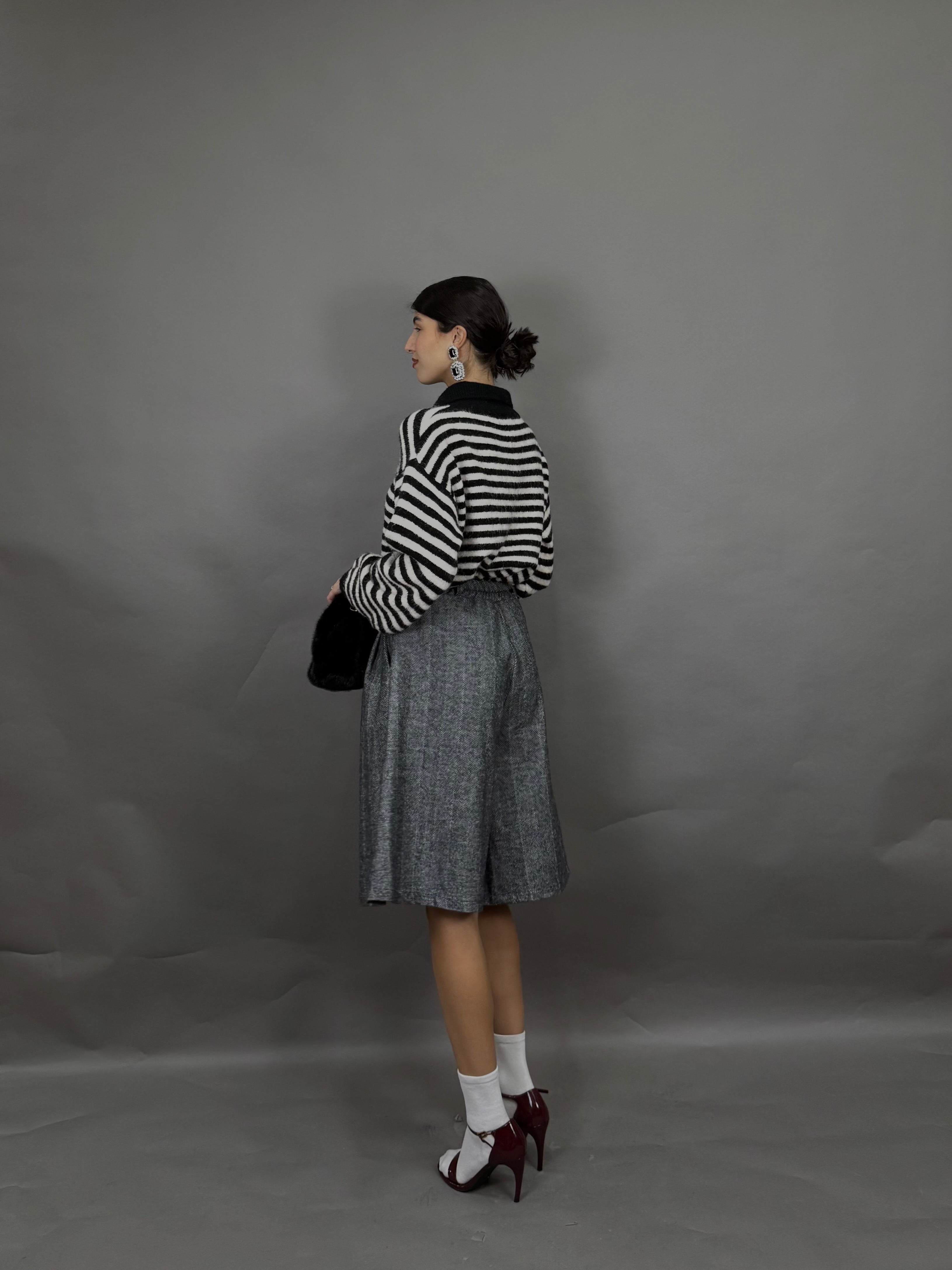 Bermuda spigato nero