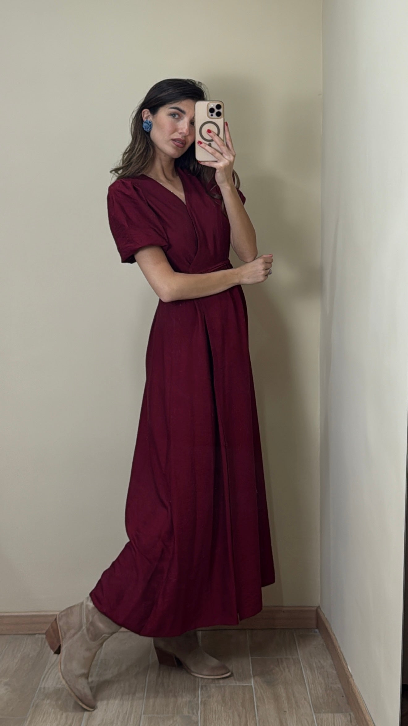 Dress Lucy bordeaux - LadyB Shop Online