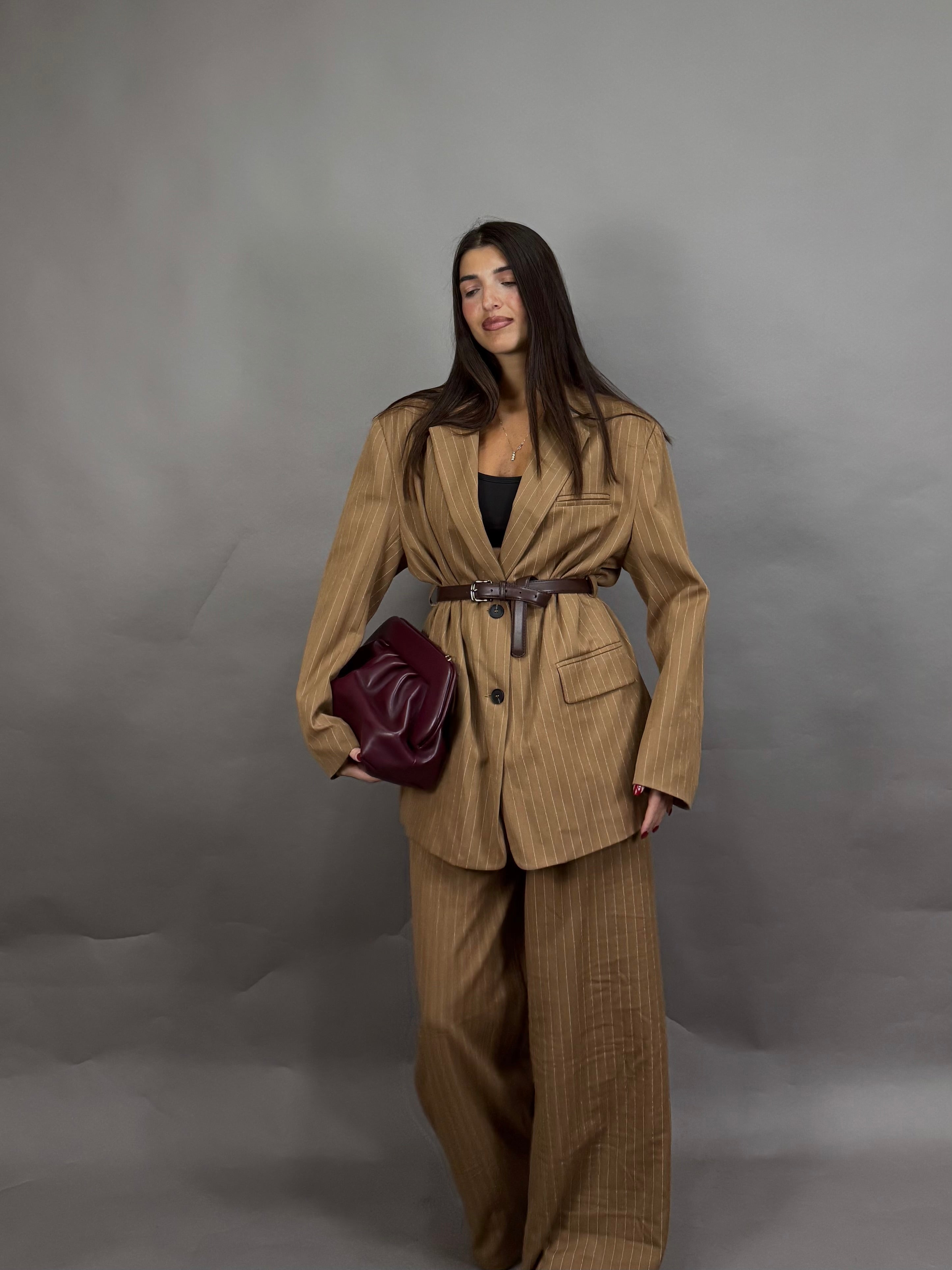 Blazer gessato lumina