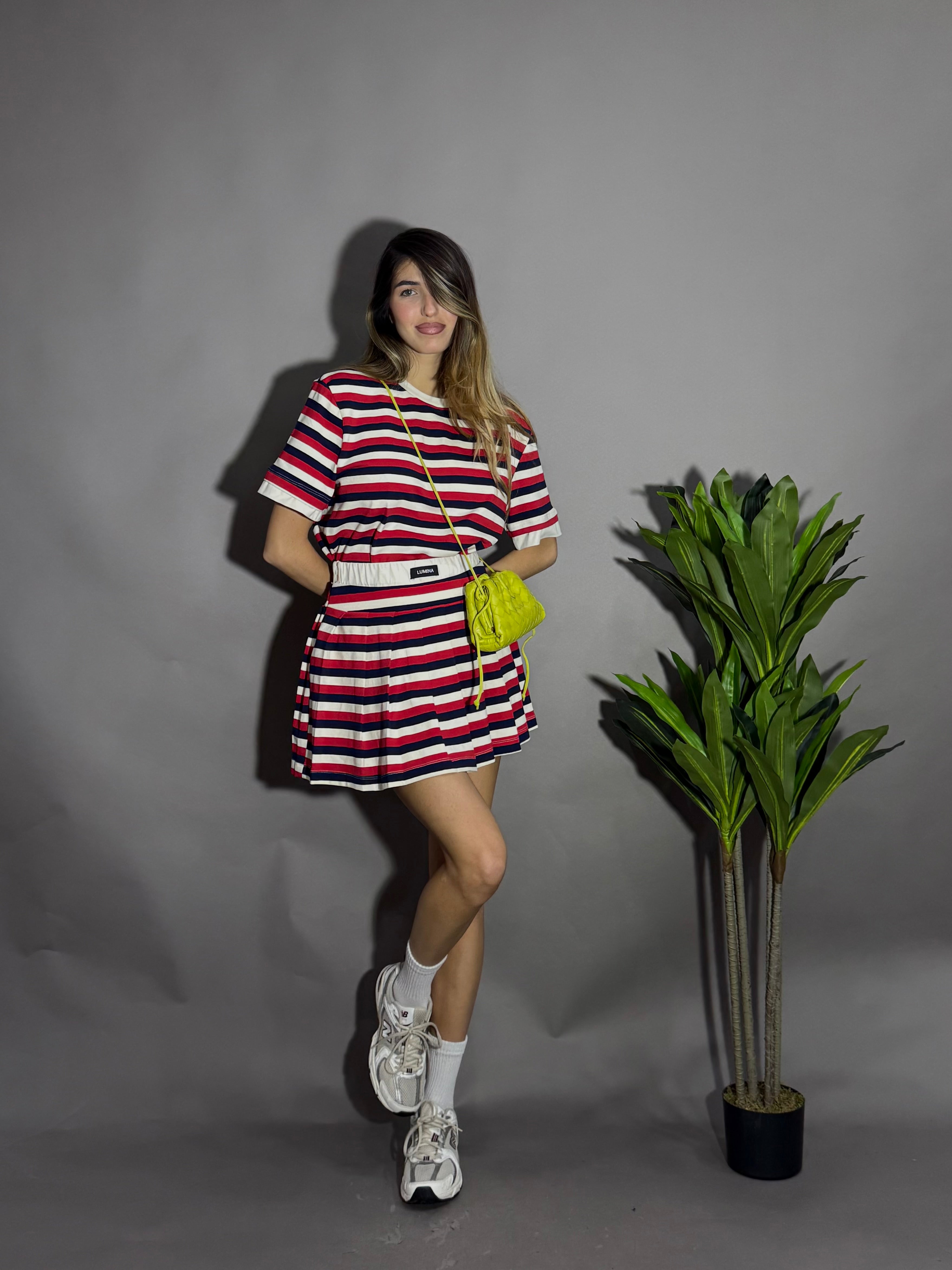 Completo tuta rosso e blu lumina - LadyB Shop Online