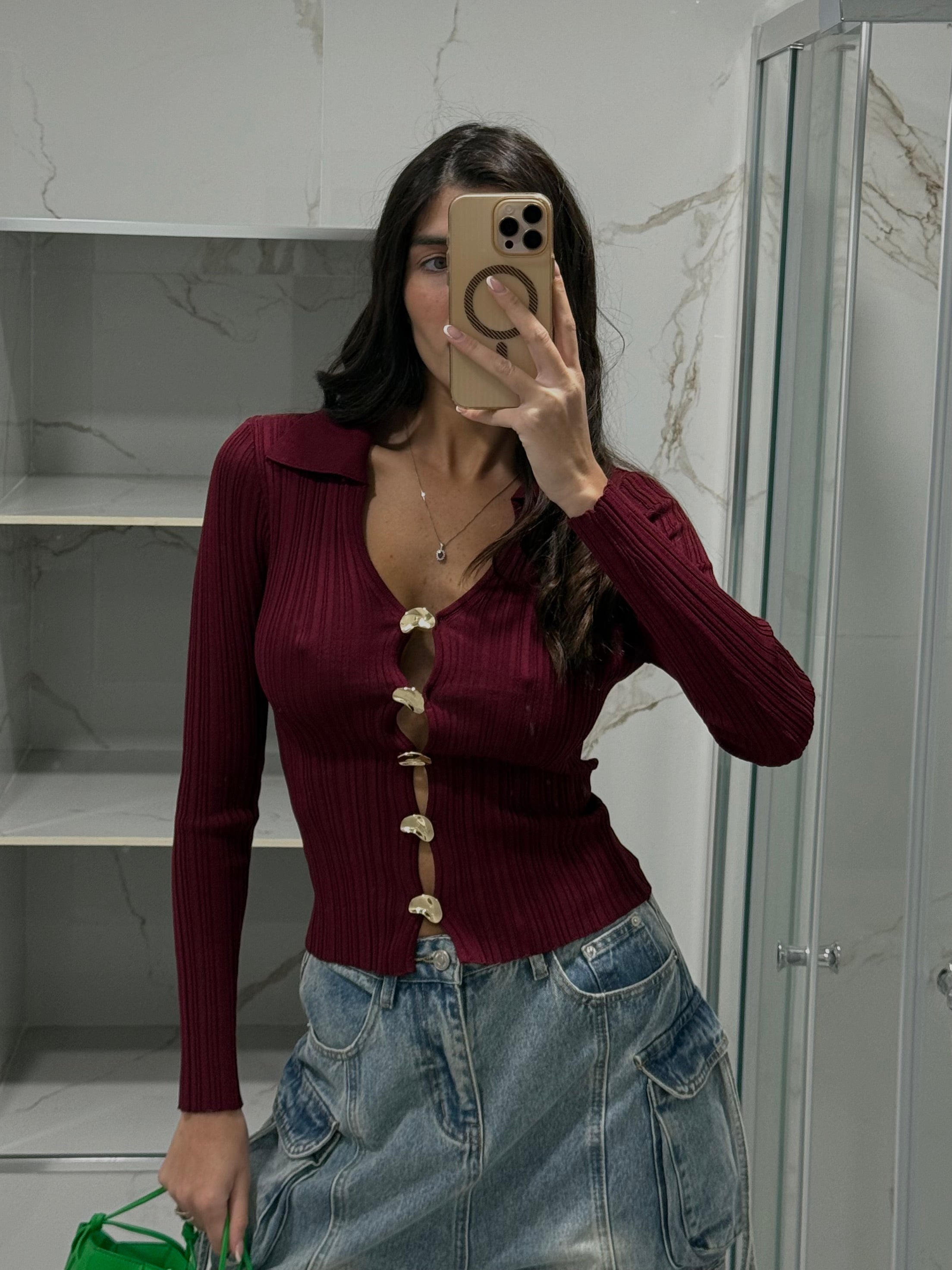 Cardigan bordeaux