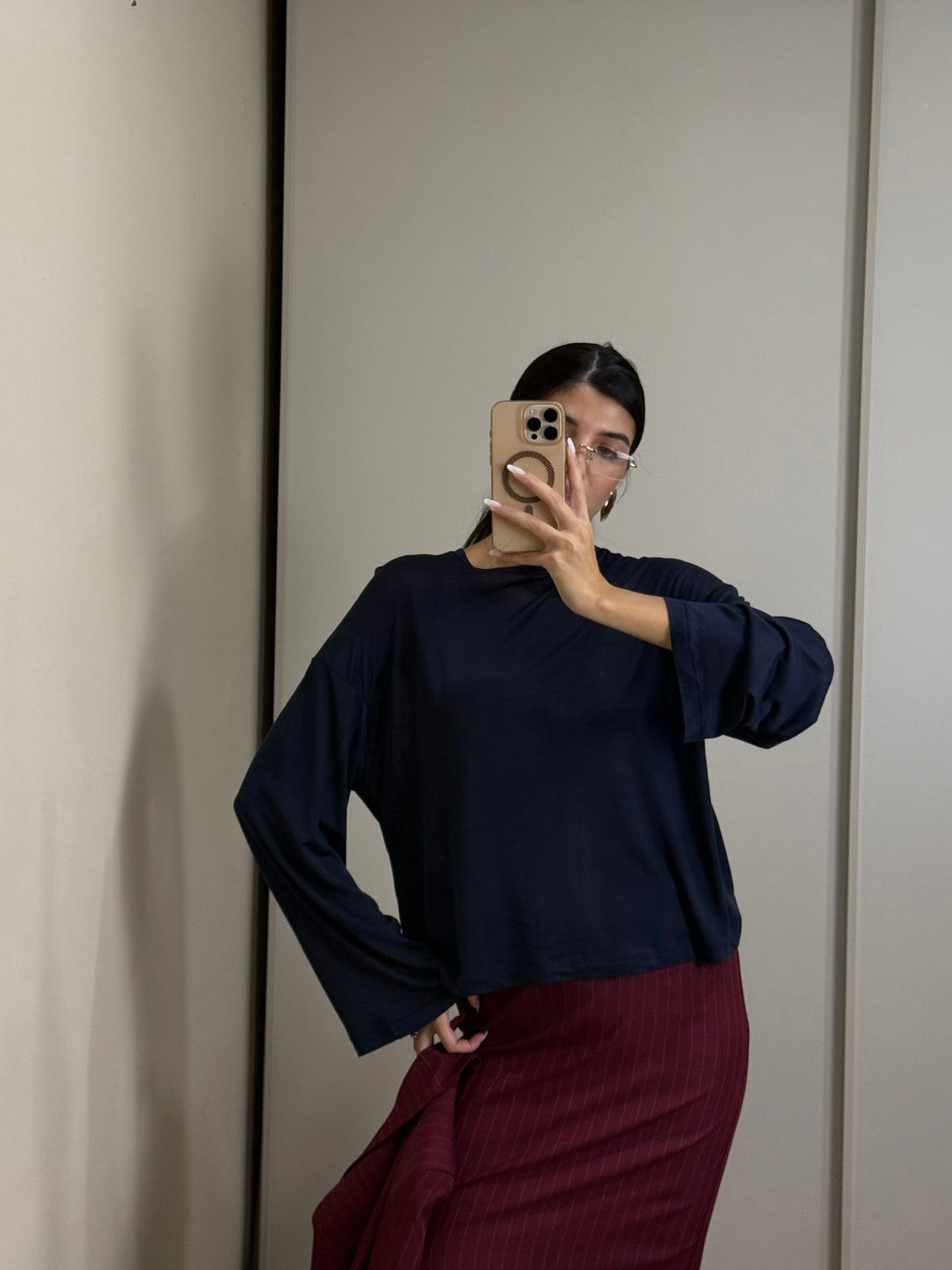 Maglia semitrasparente