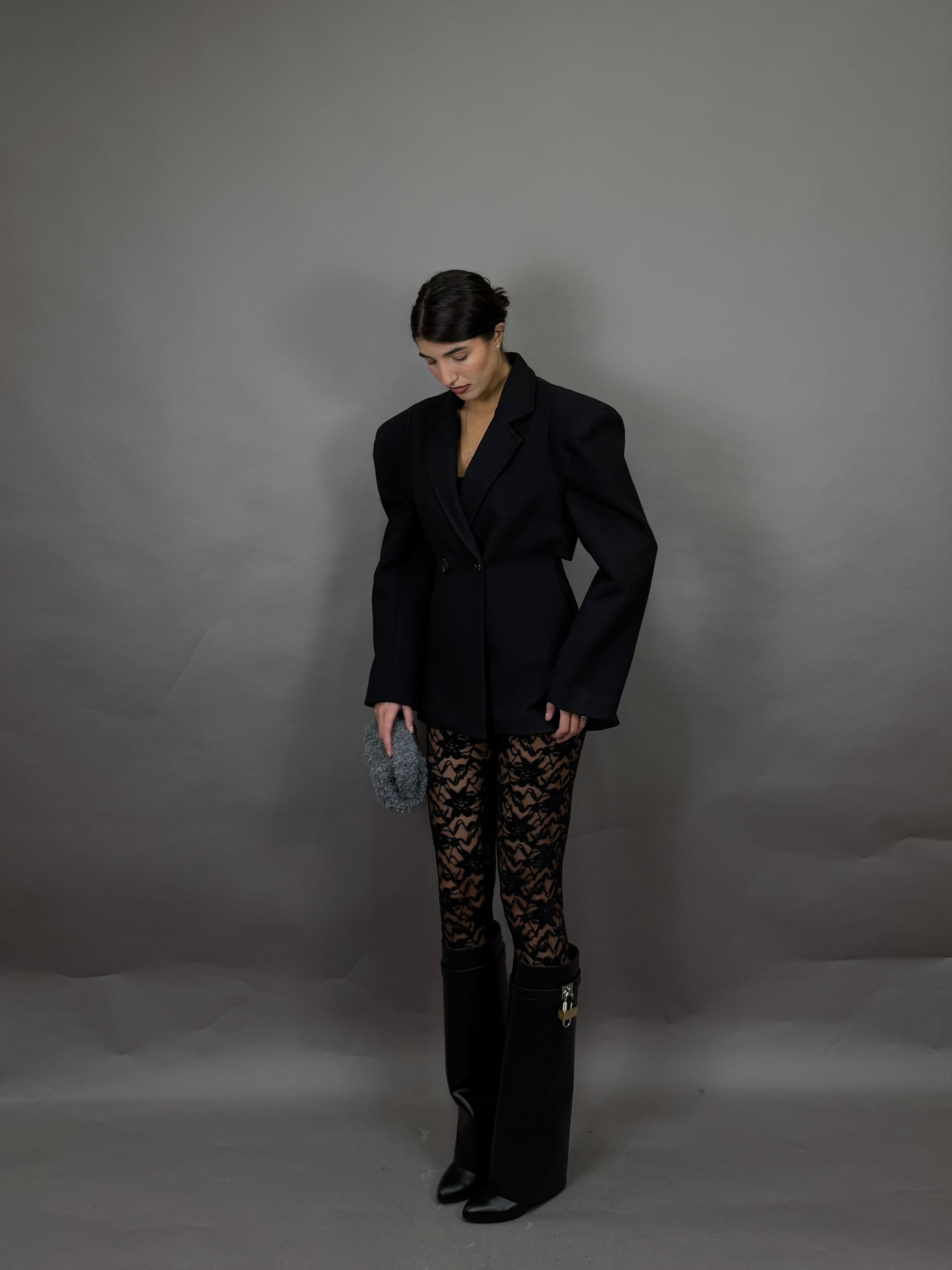 Giacca peso cappotto nera