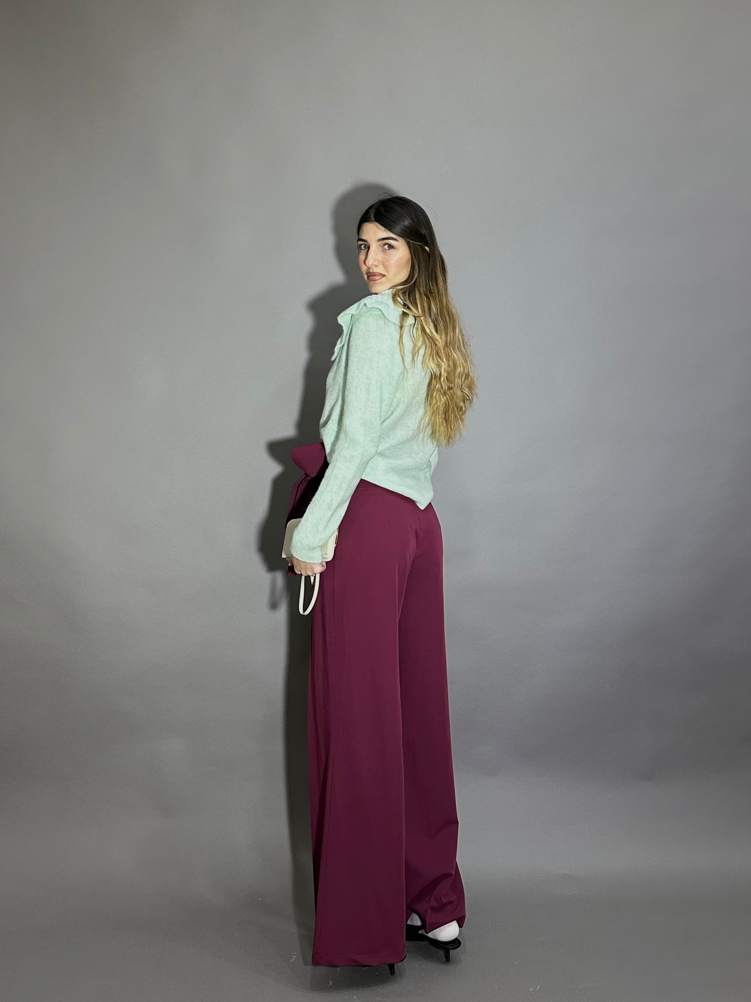 Pantalone Classic bordeaux - LadyB Shop Online