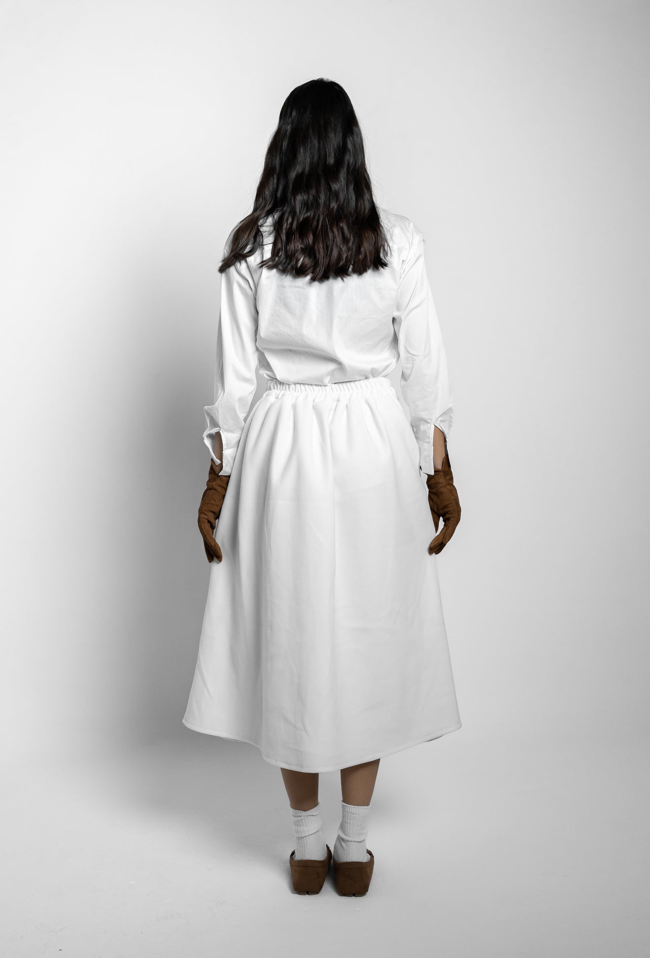 Gonna in panno panna