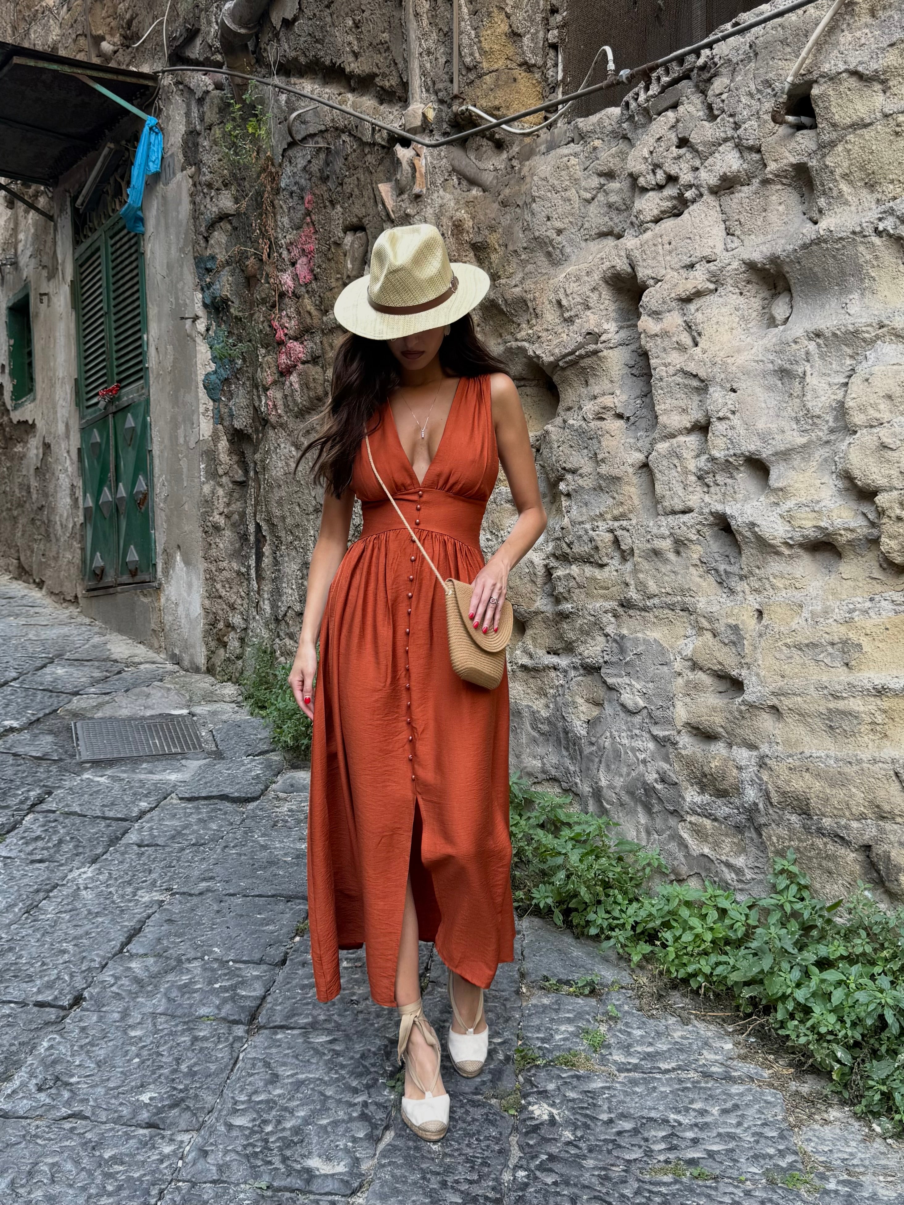 Dress Santorini coccio - LadyB Shop Online