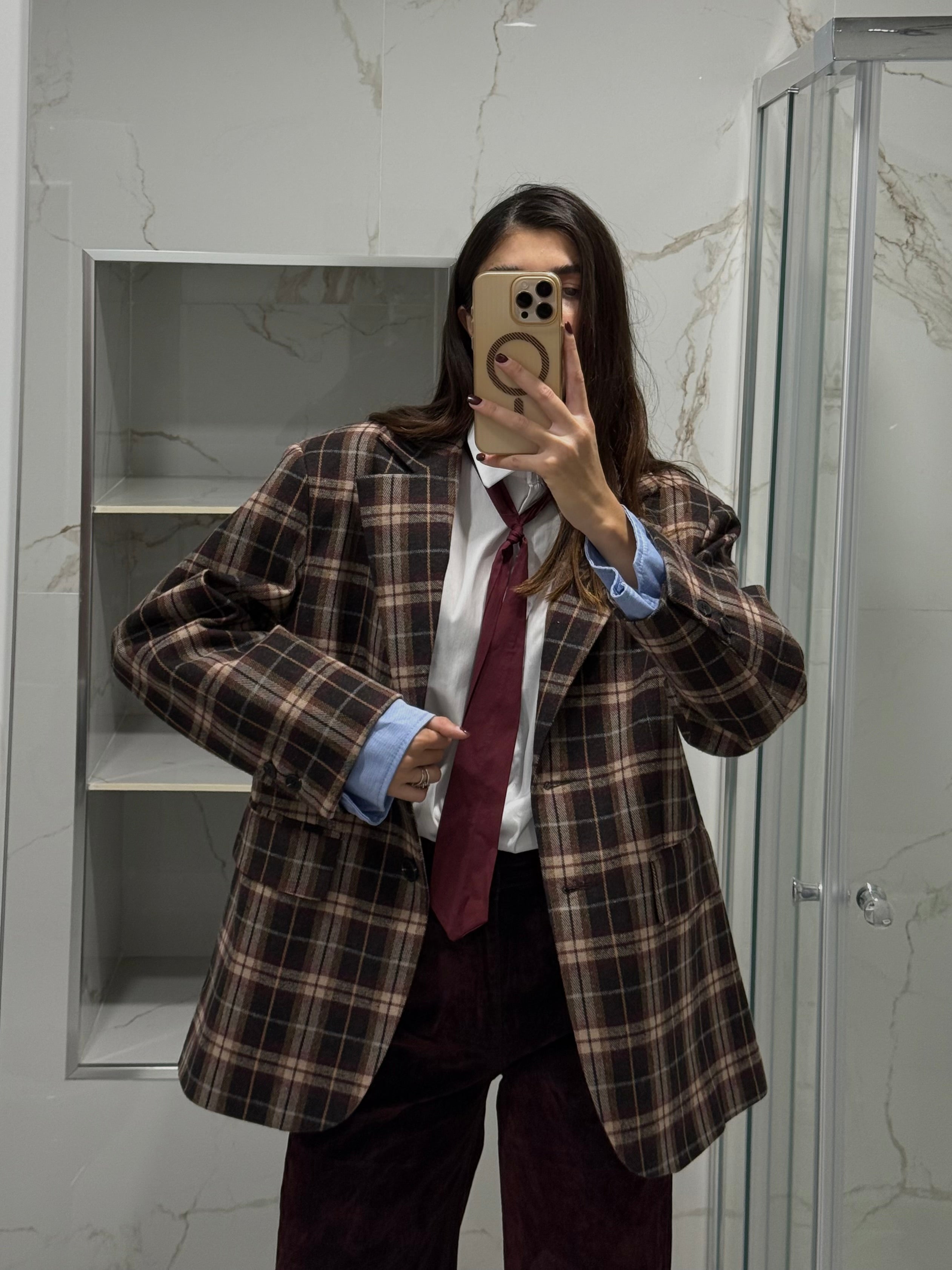 Blazer lumina quadri