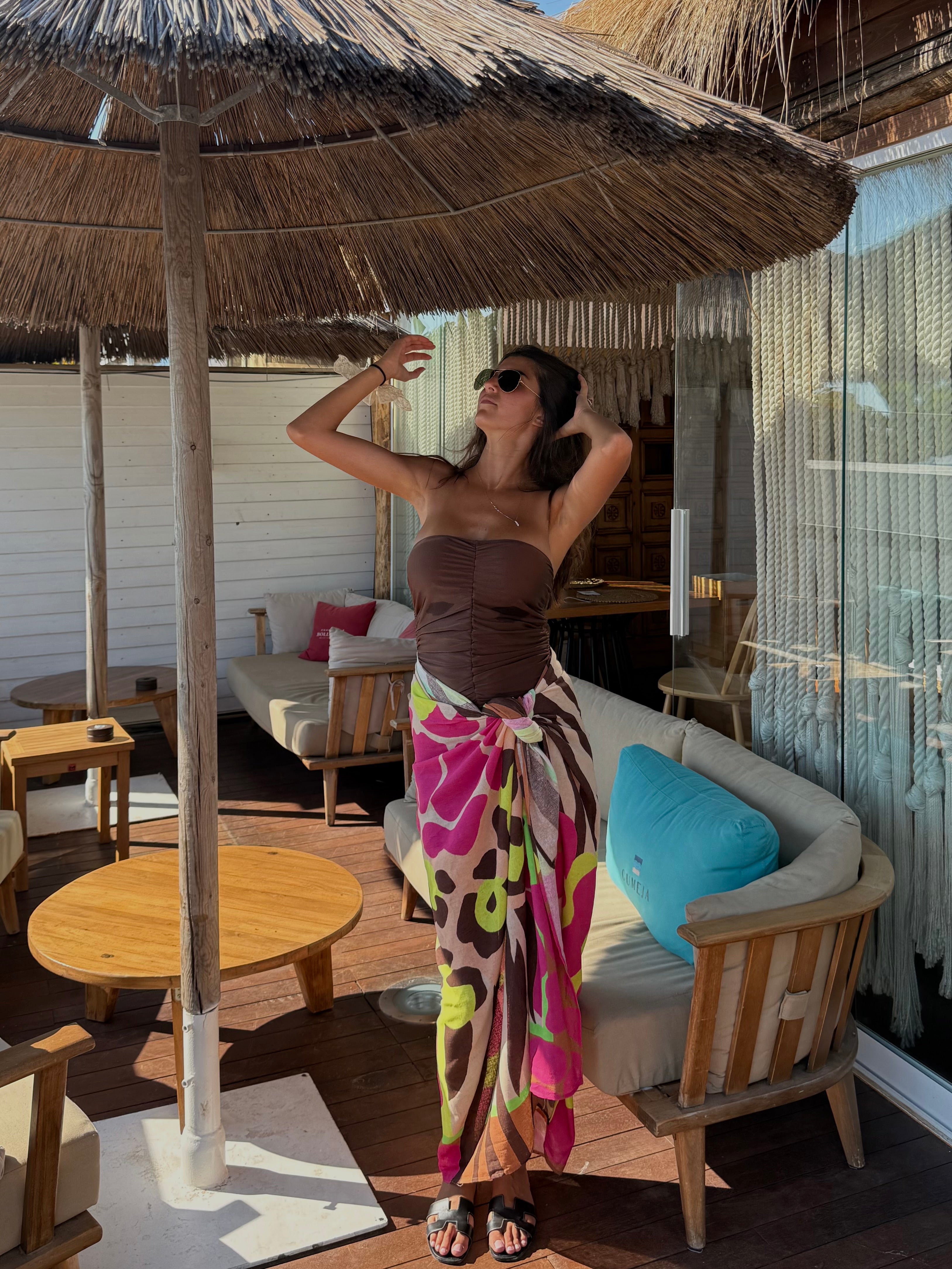 Pareo Lumina maculato rosa - LadyB Shop Online