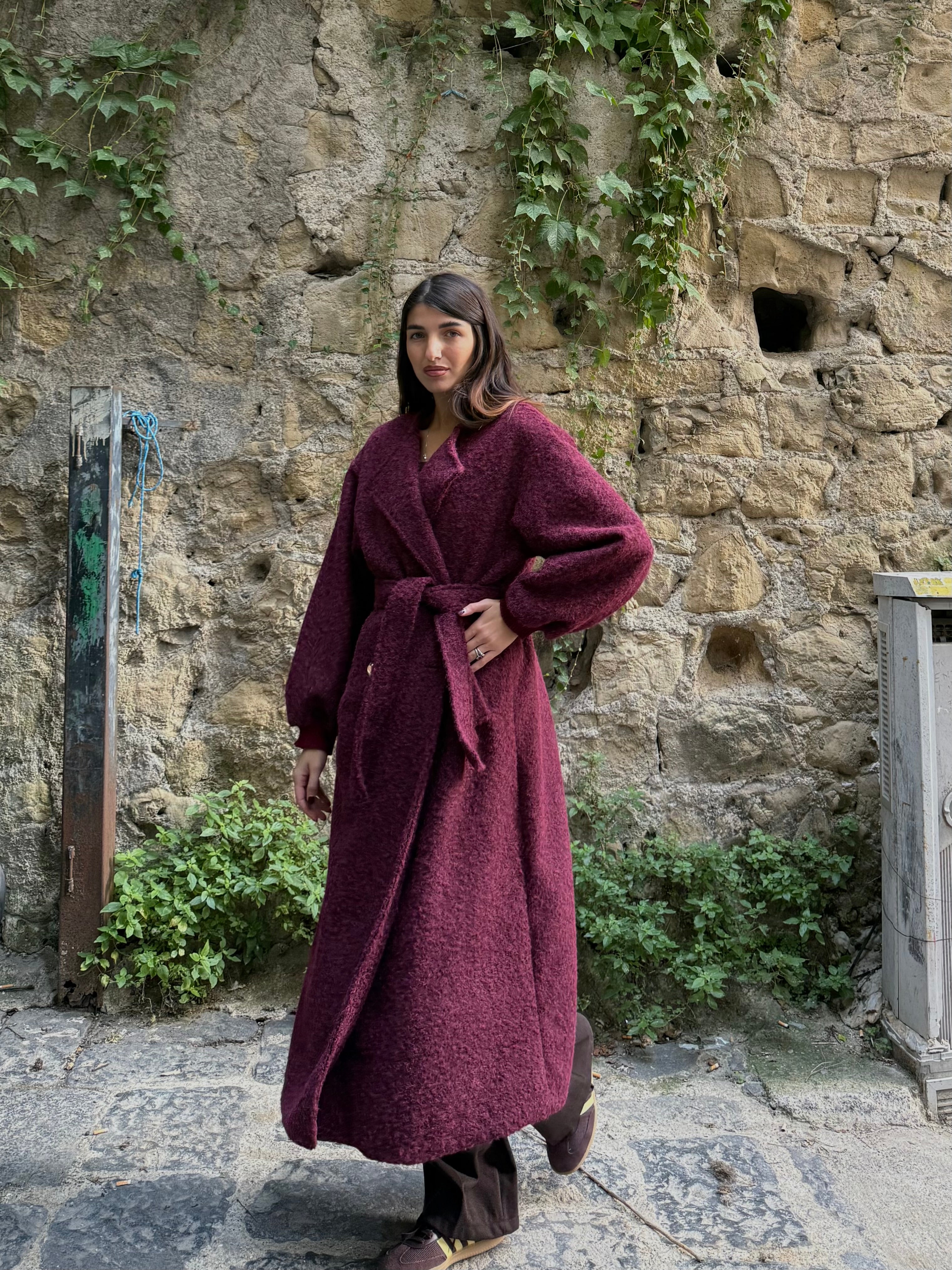 Cappotto Vienna bordeaux