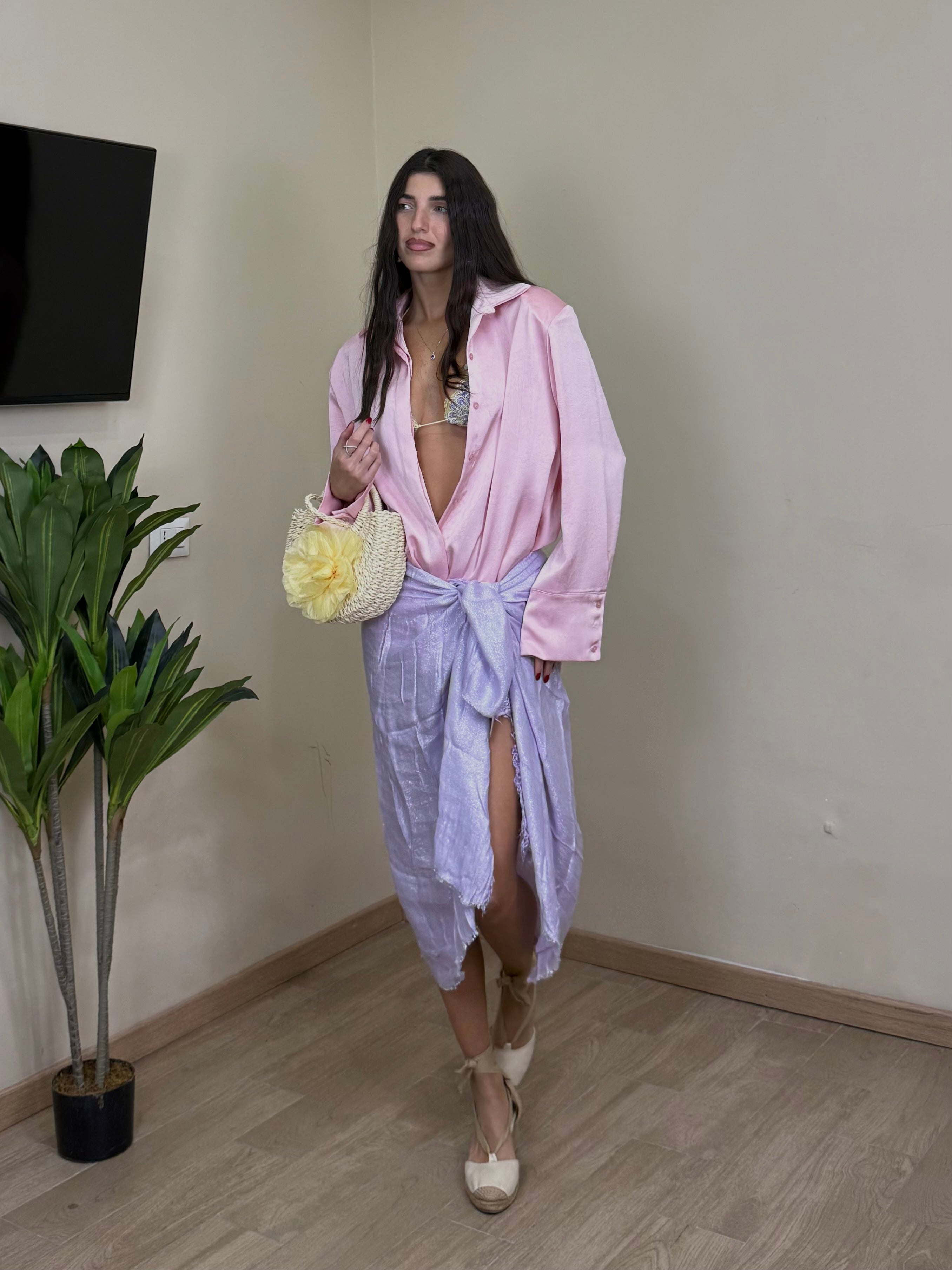 Camicia maxi spallina