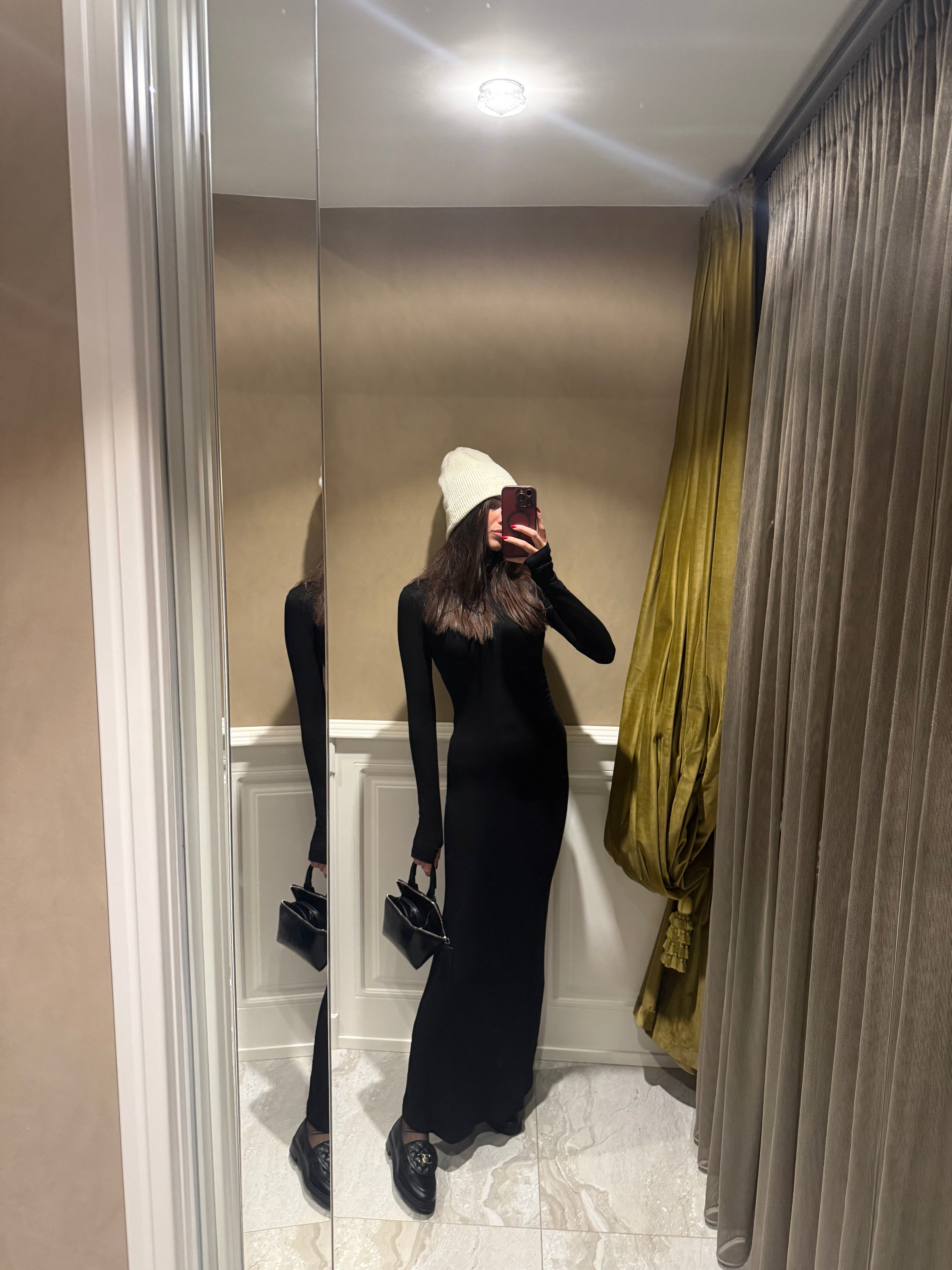 Dress drappeggio nero