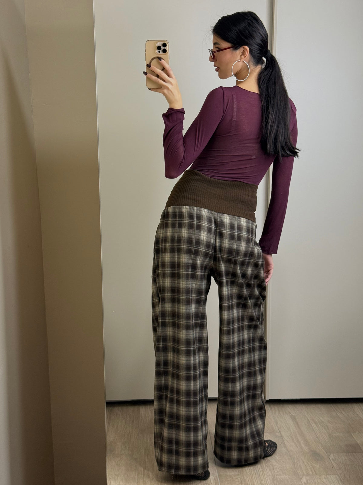 Pantalone flanella e velluto