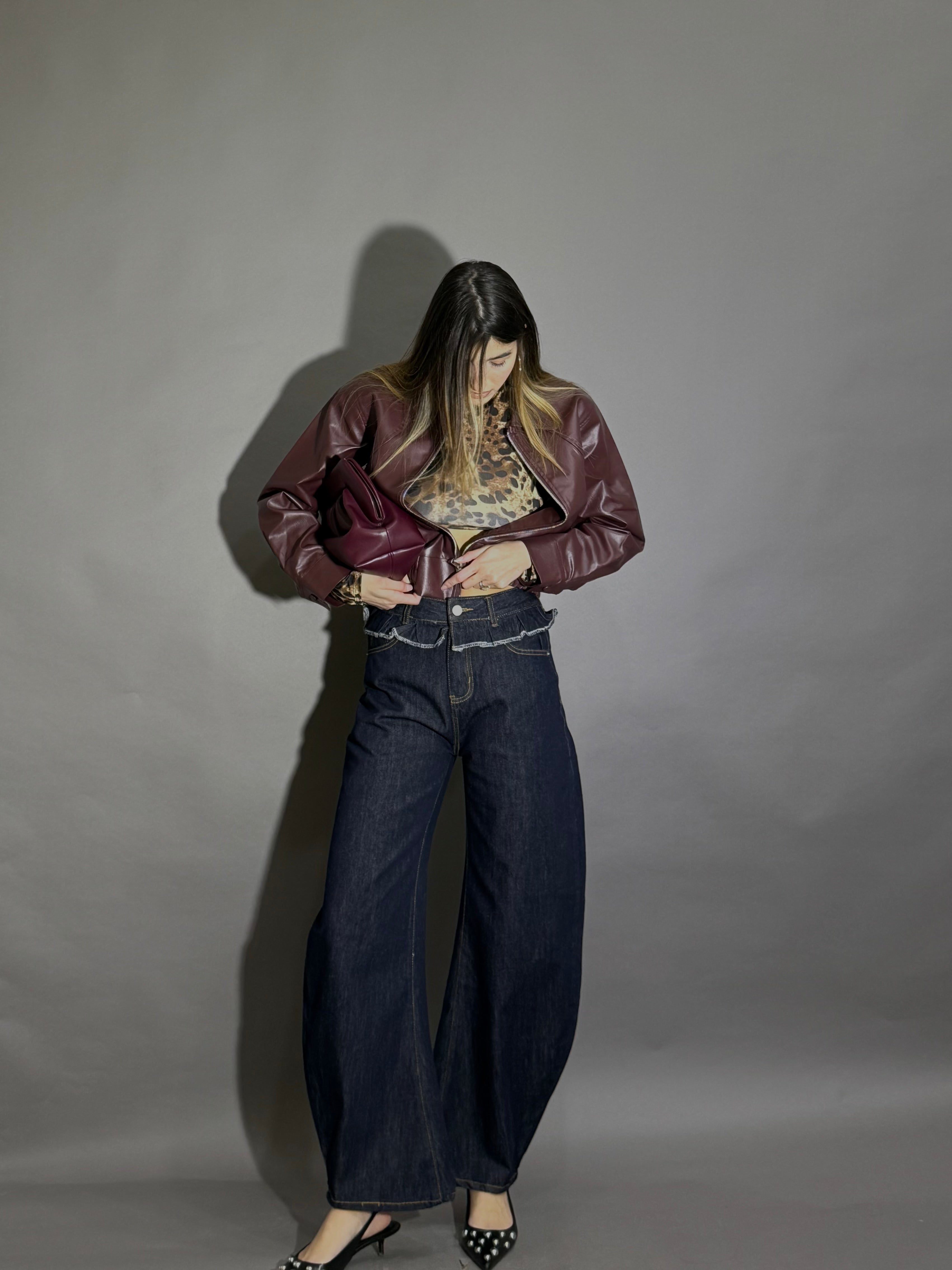 Jeans ballon ruches - LadyB Shop Online