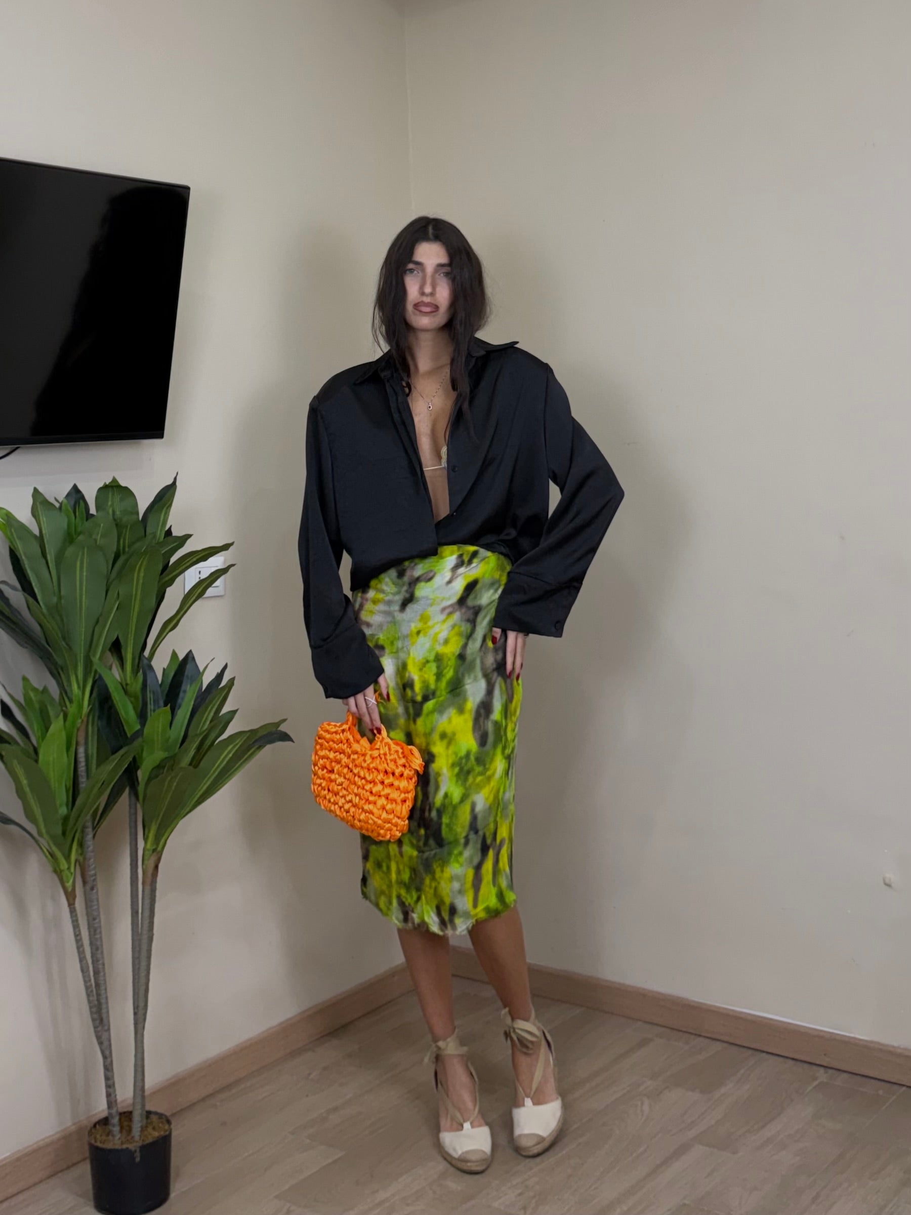 Camicia maxi spallina