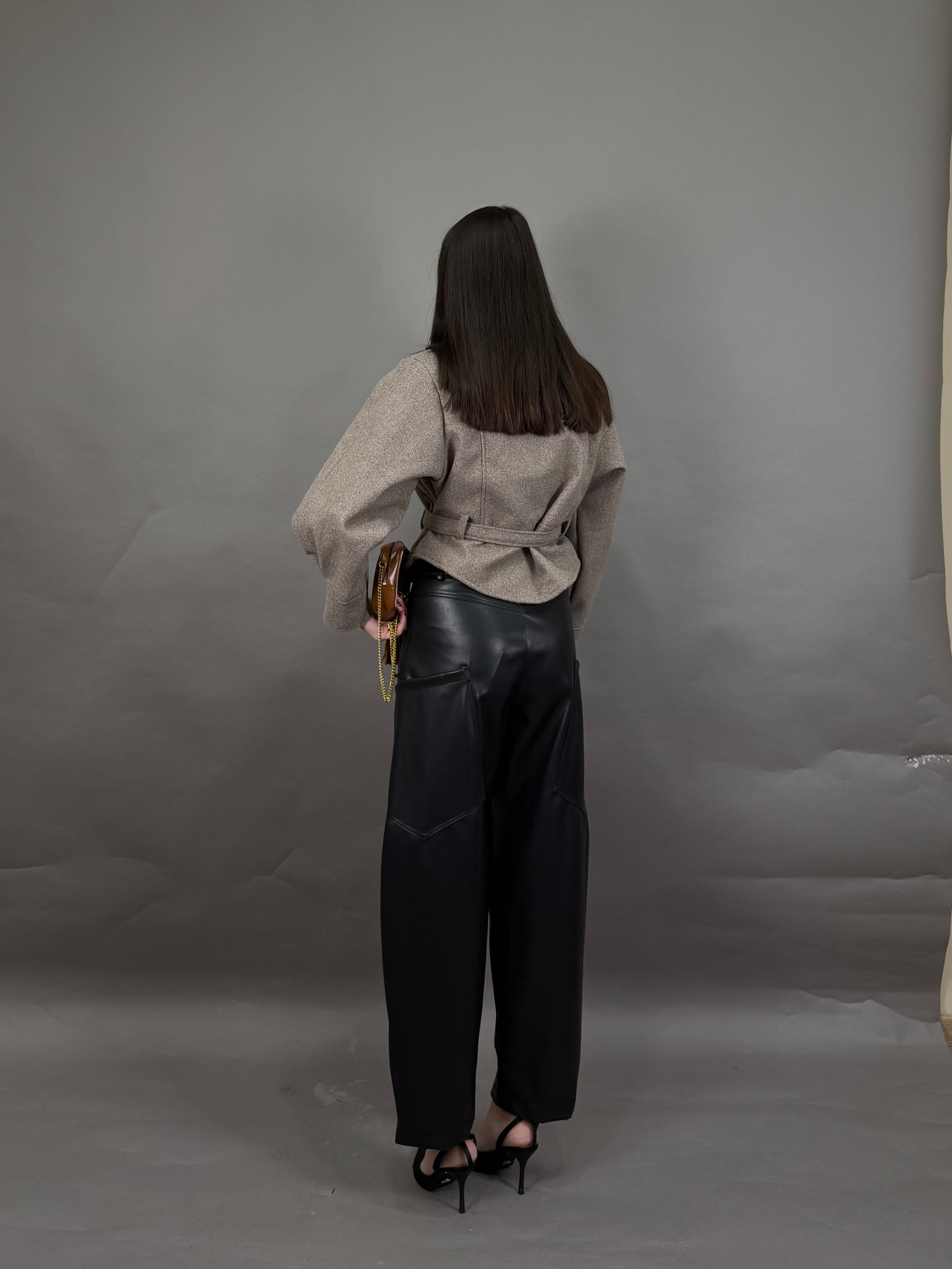 Pantalone ballon in pelle by just