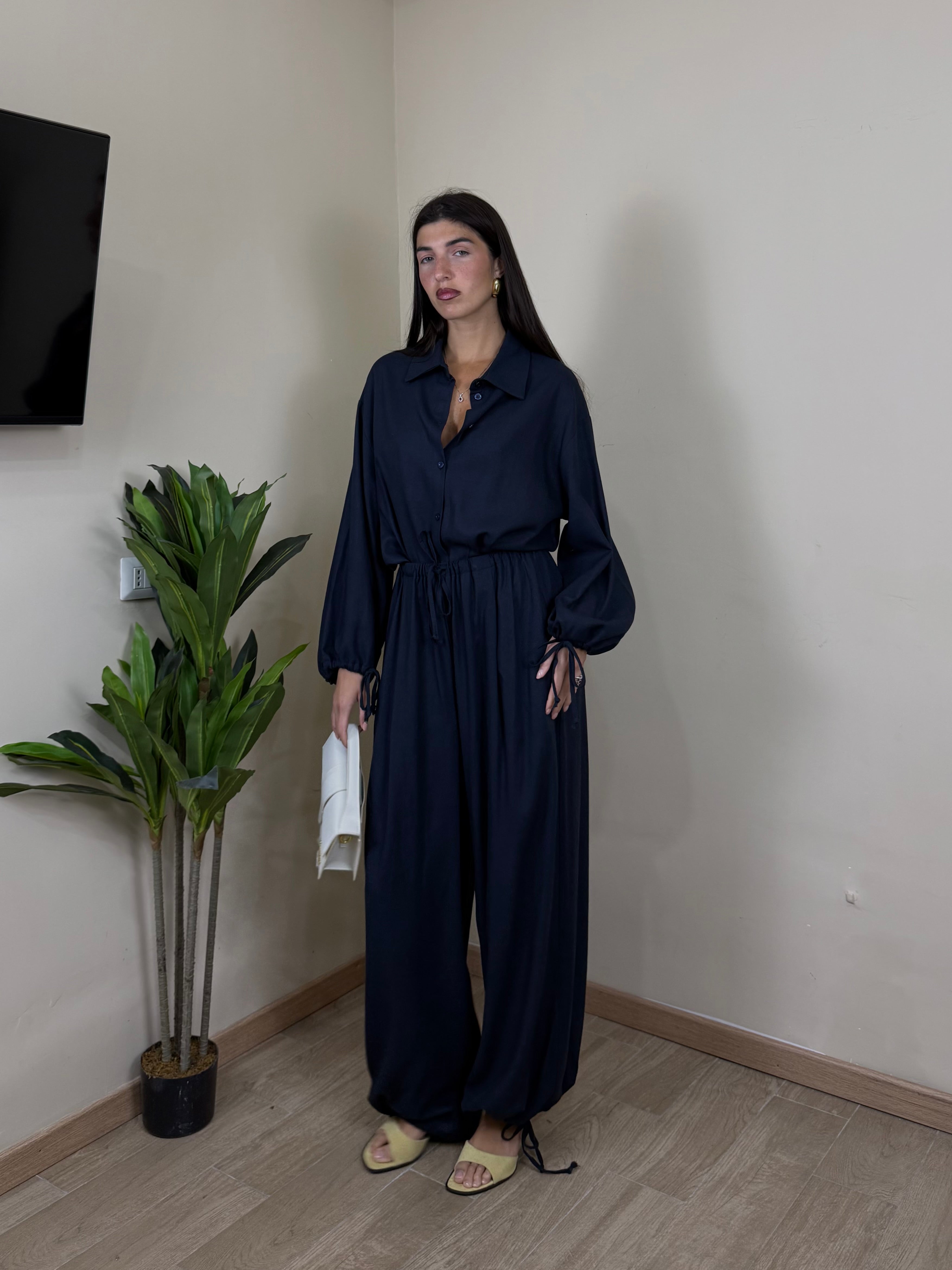 Coordinato in cotone by Lumina blu