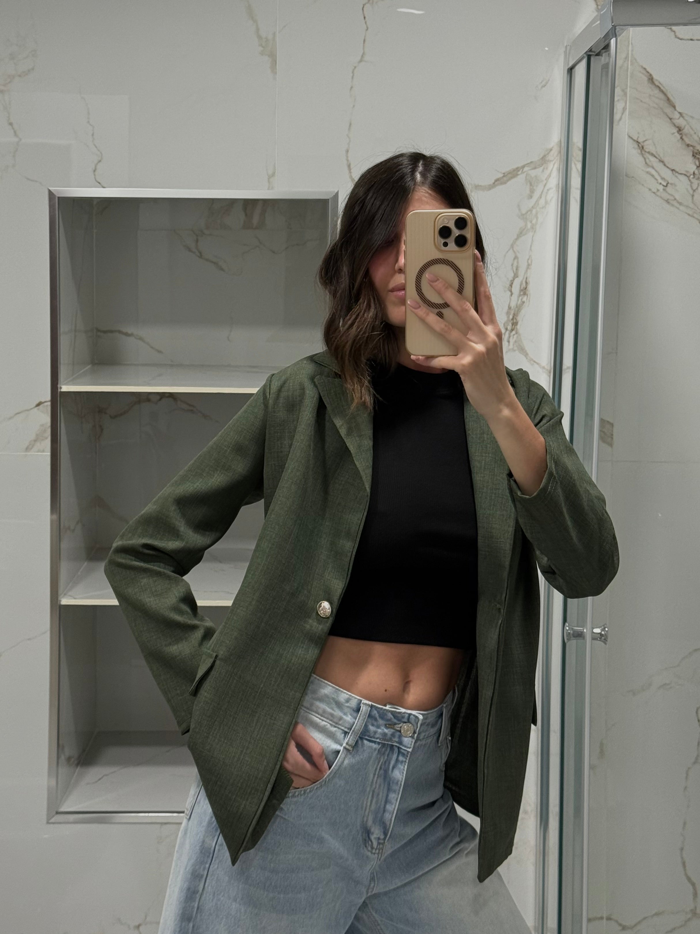 Blazer Gaia verde