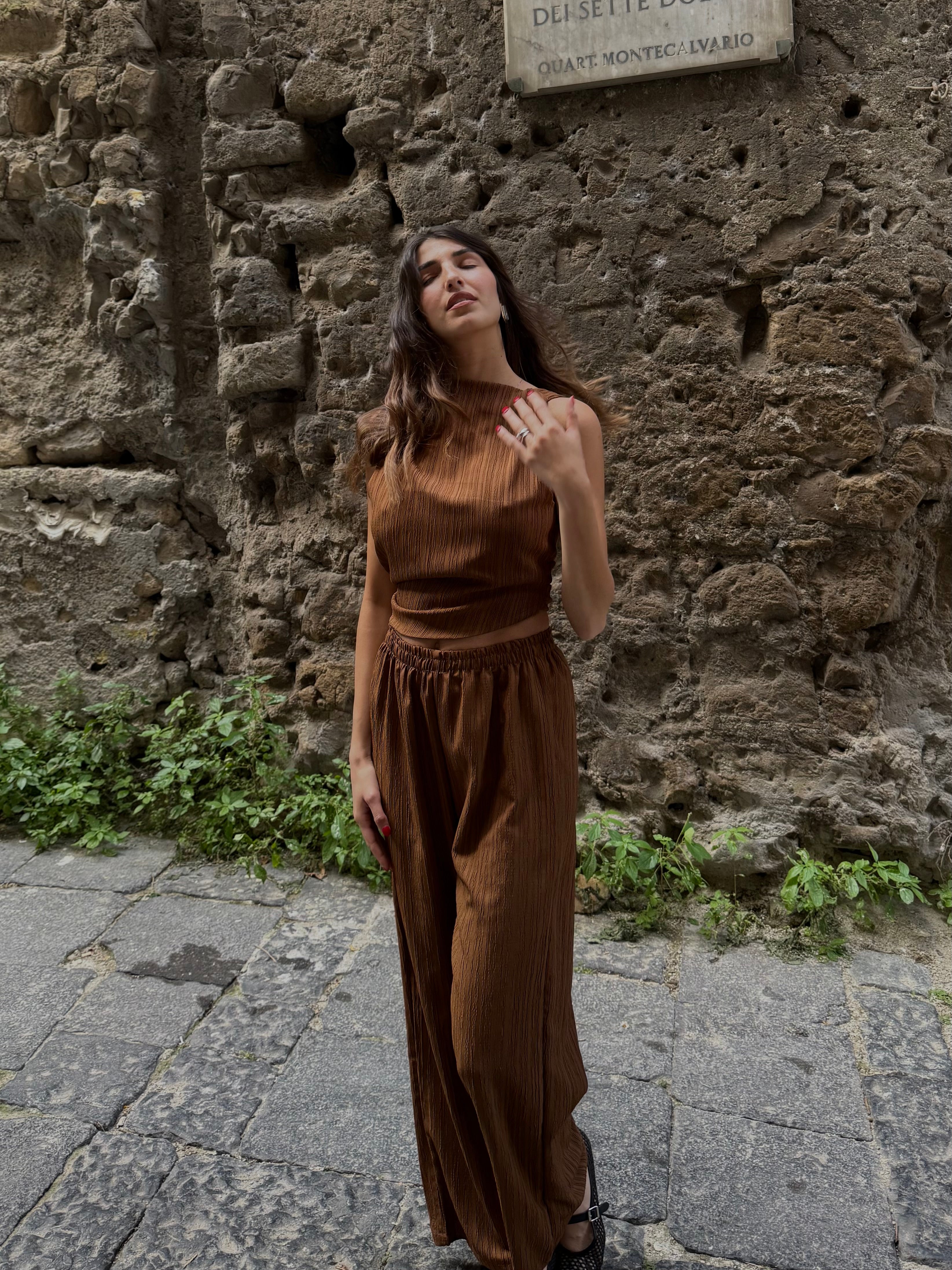 Cord set Mulan marrone - LadyB Shop Online