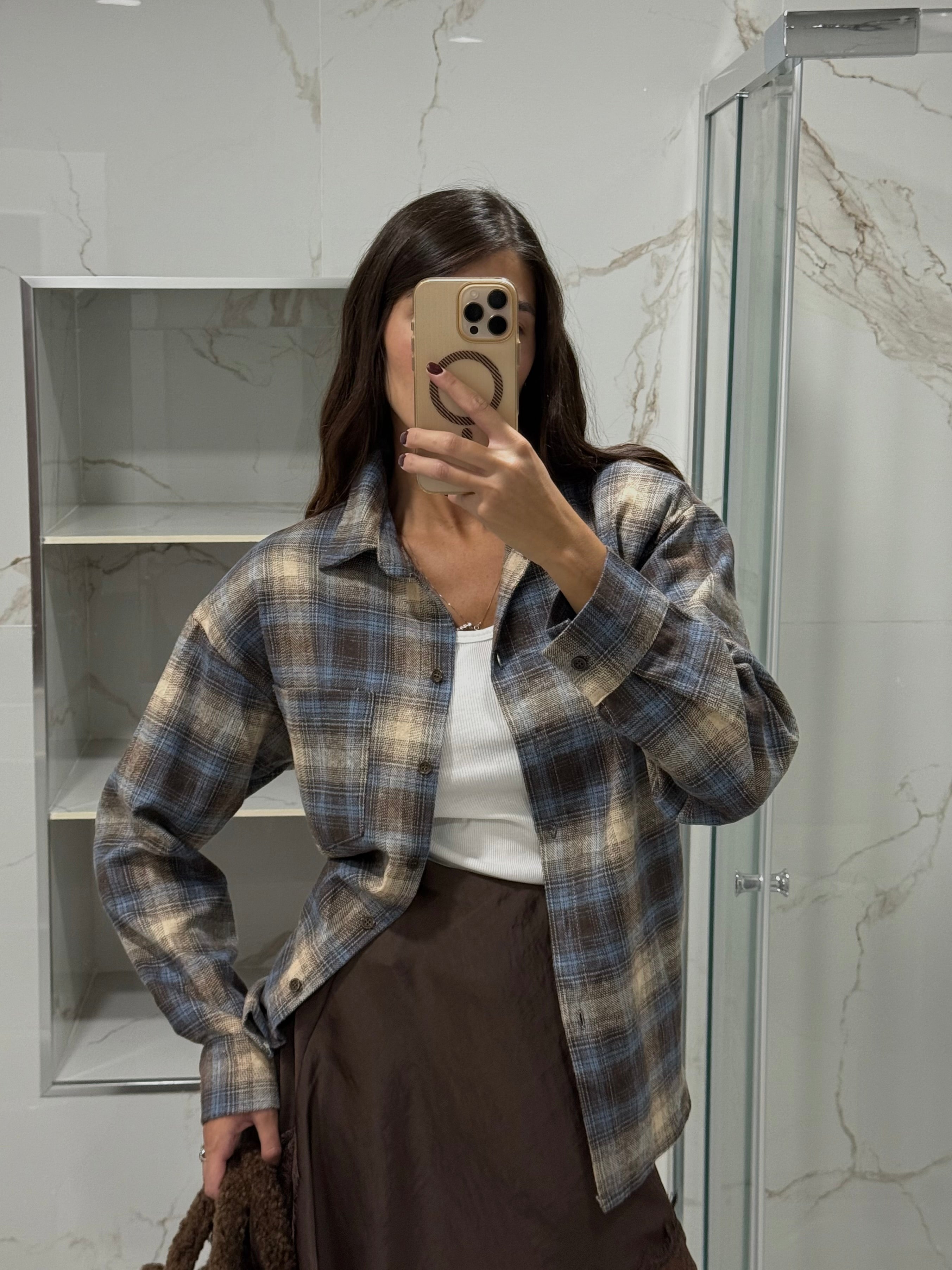 Camicia spalline imbottite