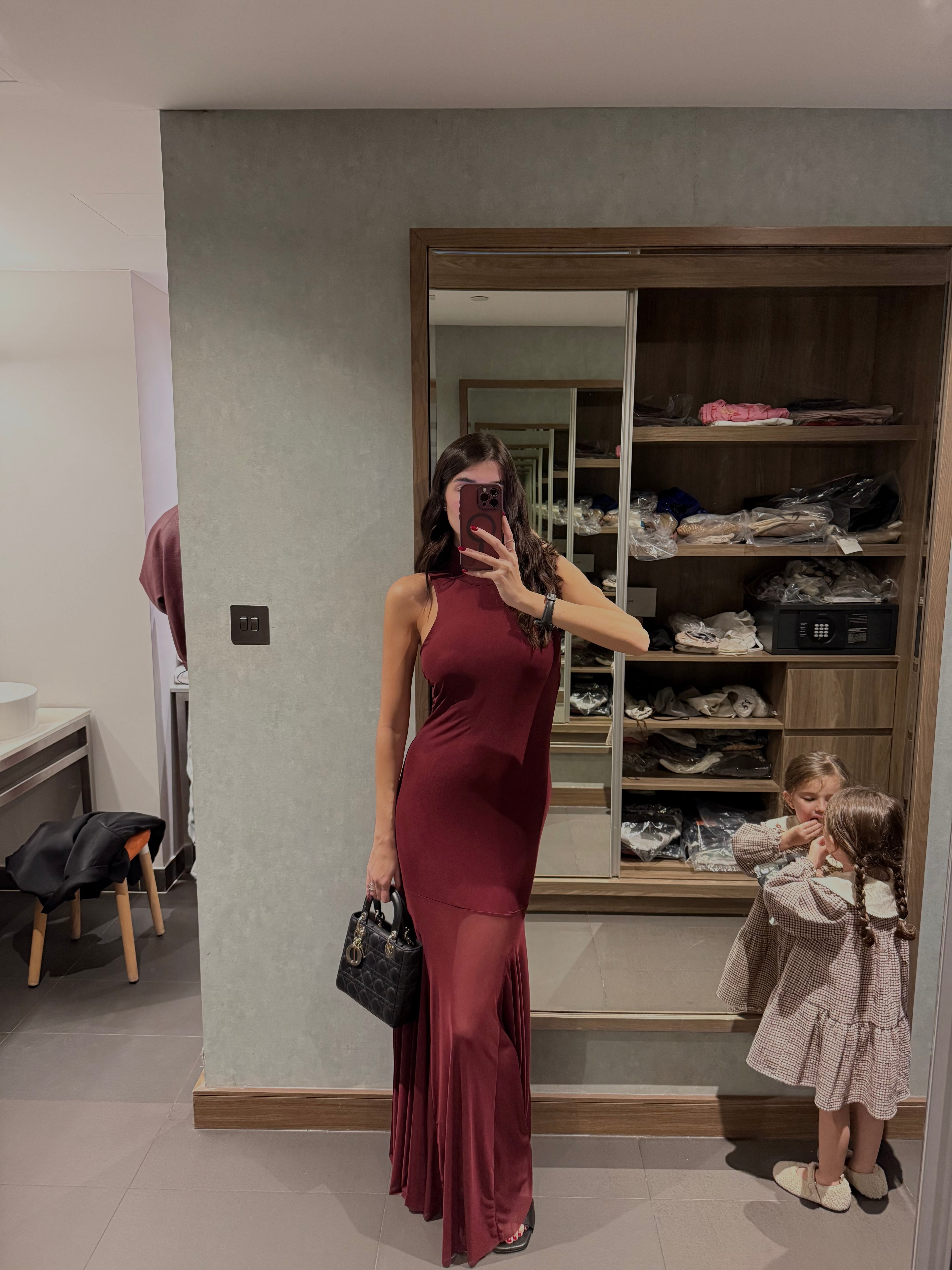 Dress Jade bordeaux
