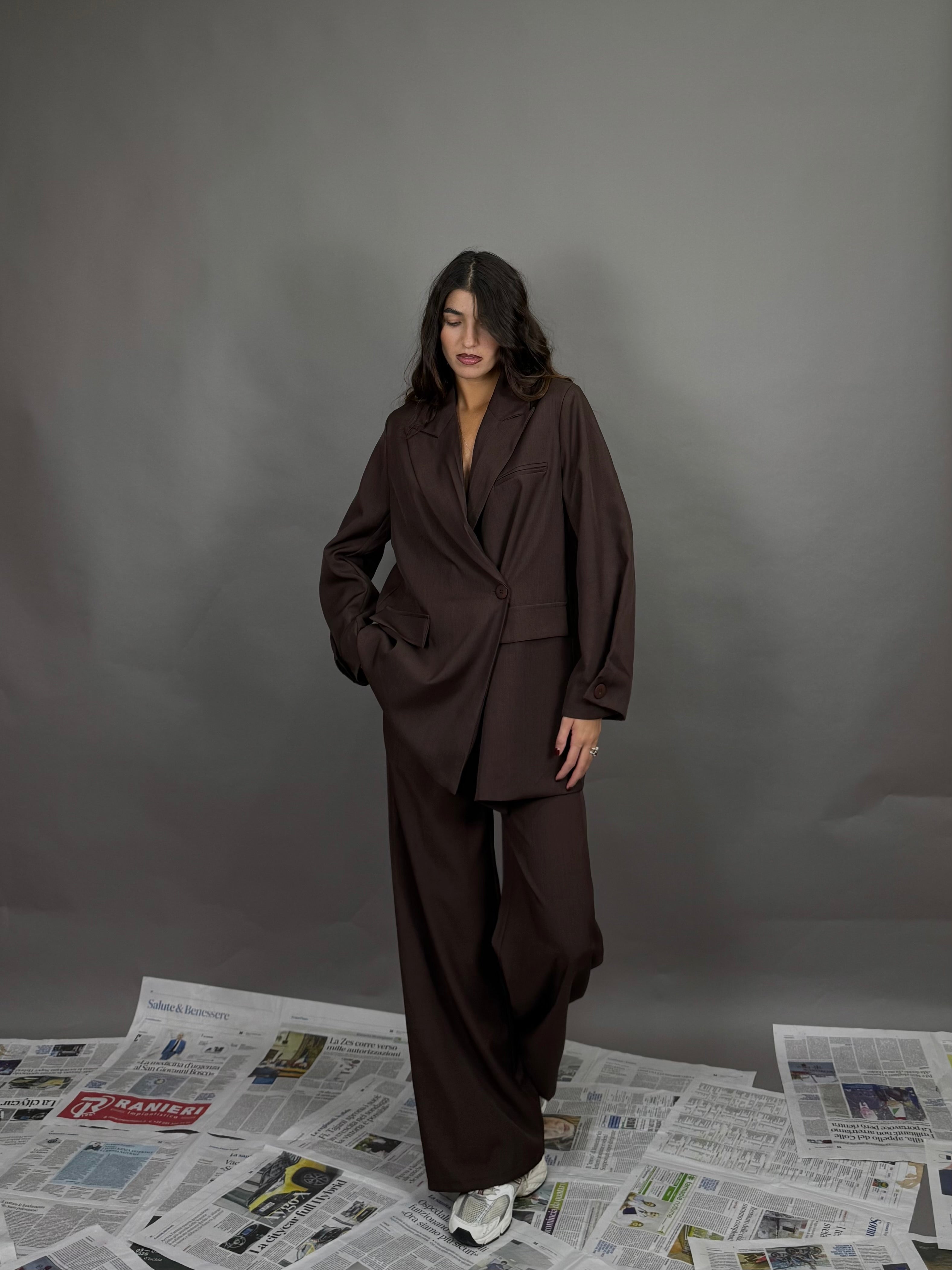 Tailleur Office marrone