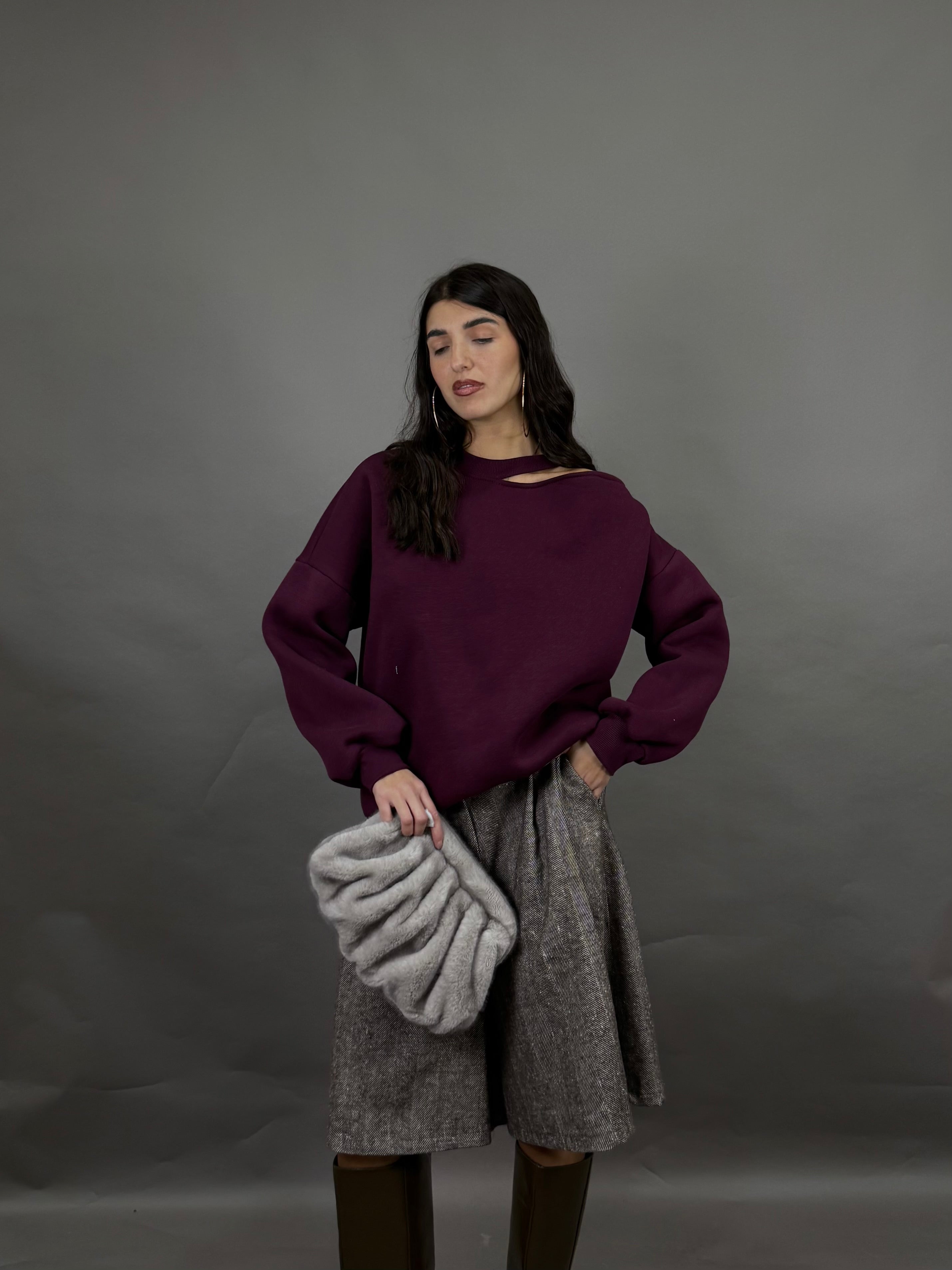 Felpa cut cut bordeaux