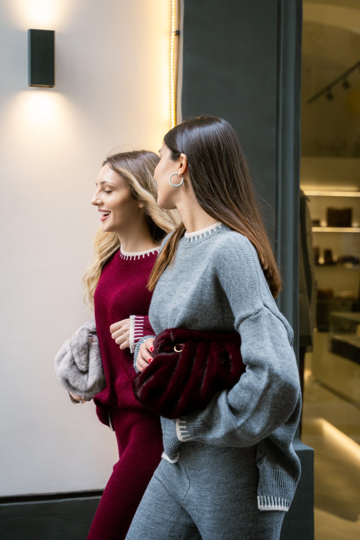 Borsa visone bordeaux