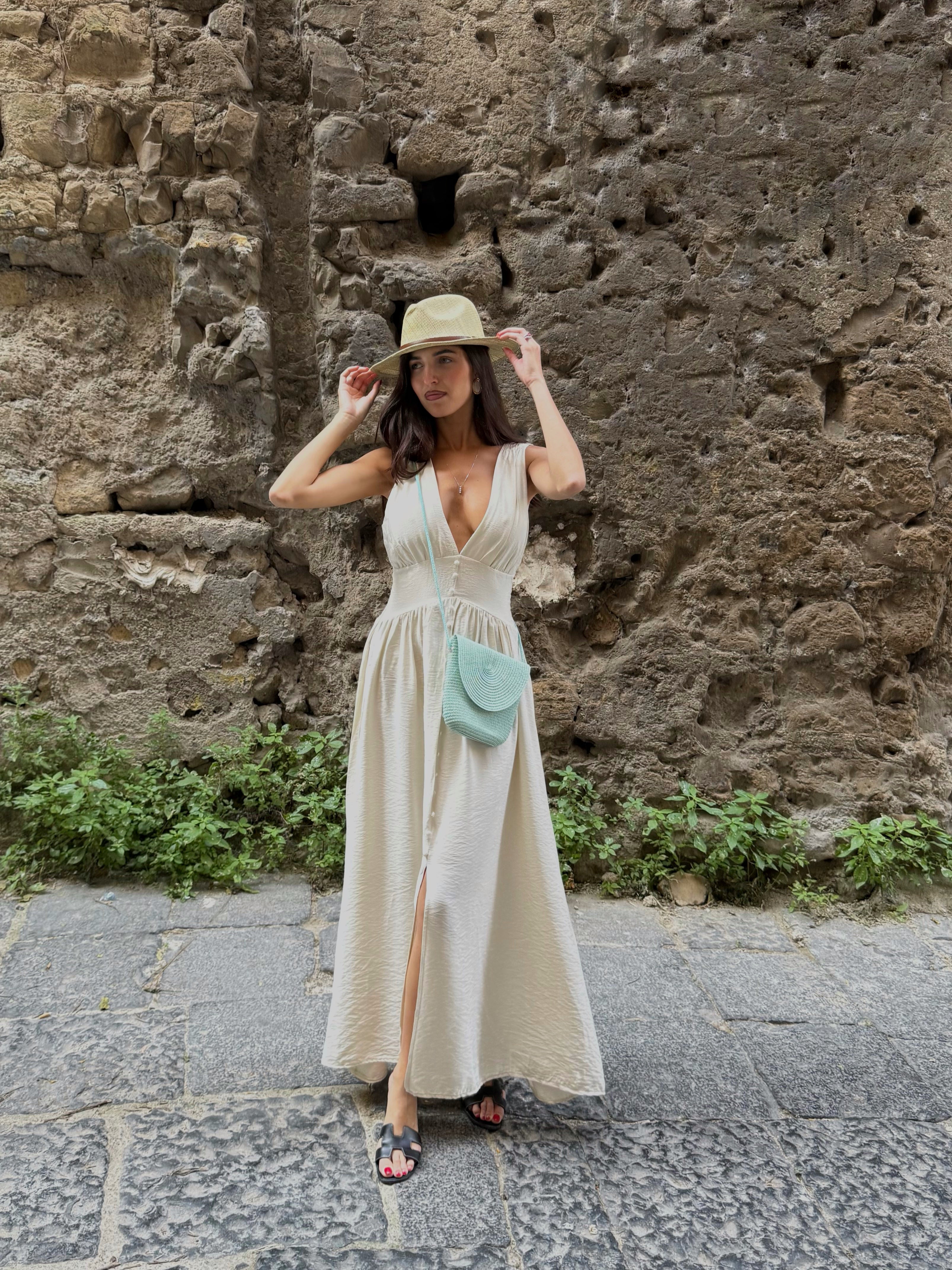 Dress Santorini beige - LadyB Shop Online