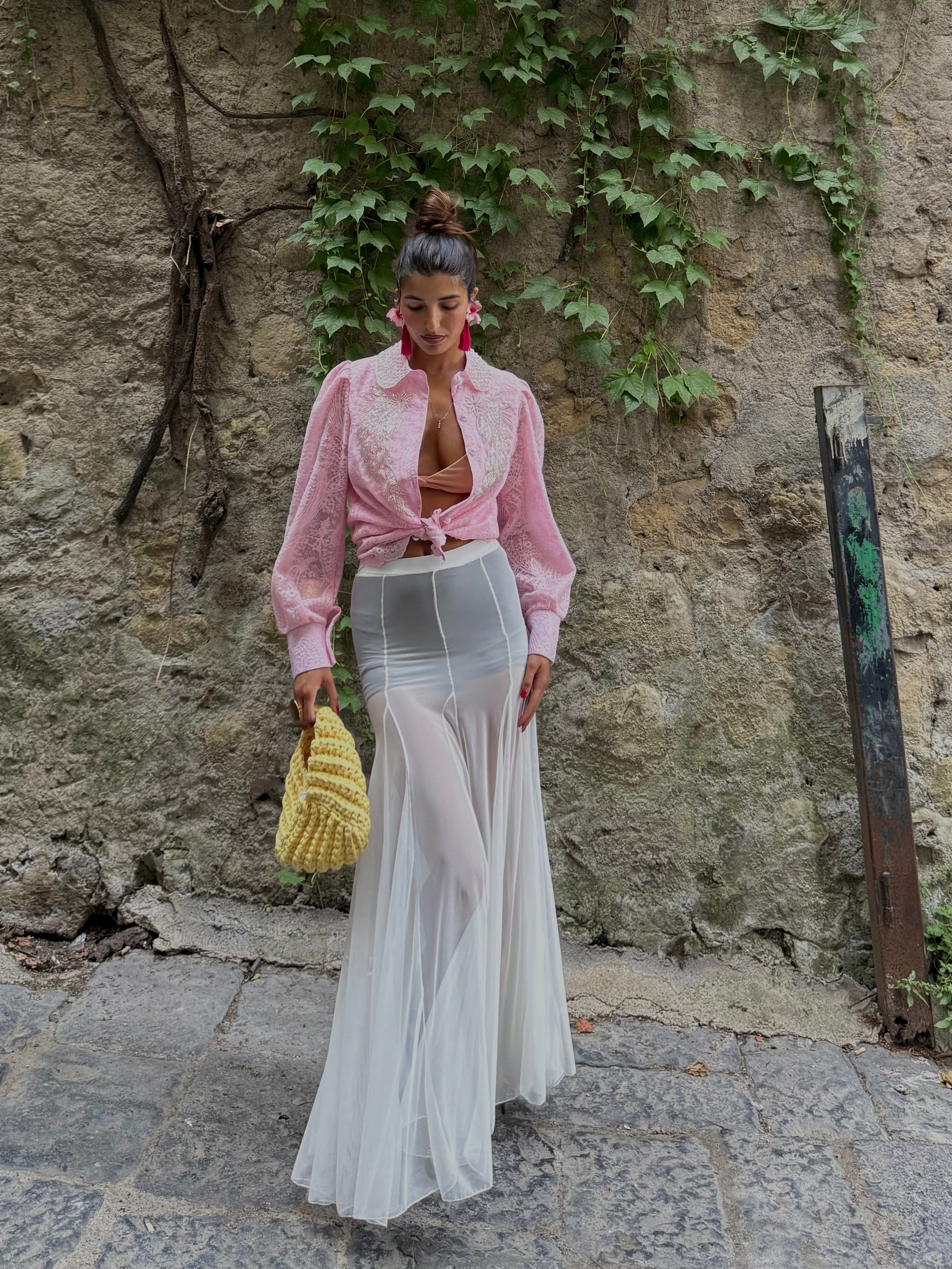 Gonna spagnola bianca - LadyB Shop Online