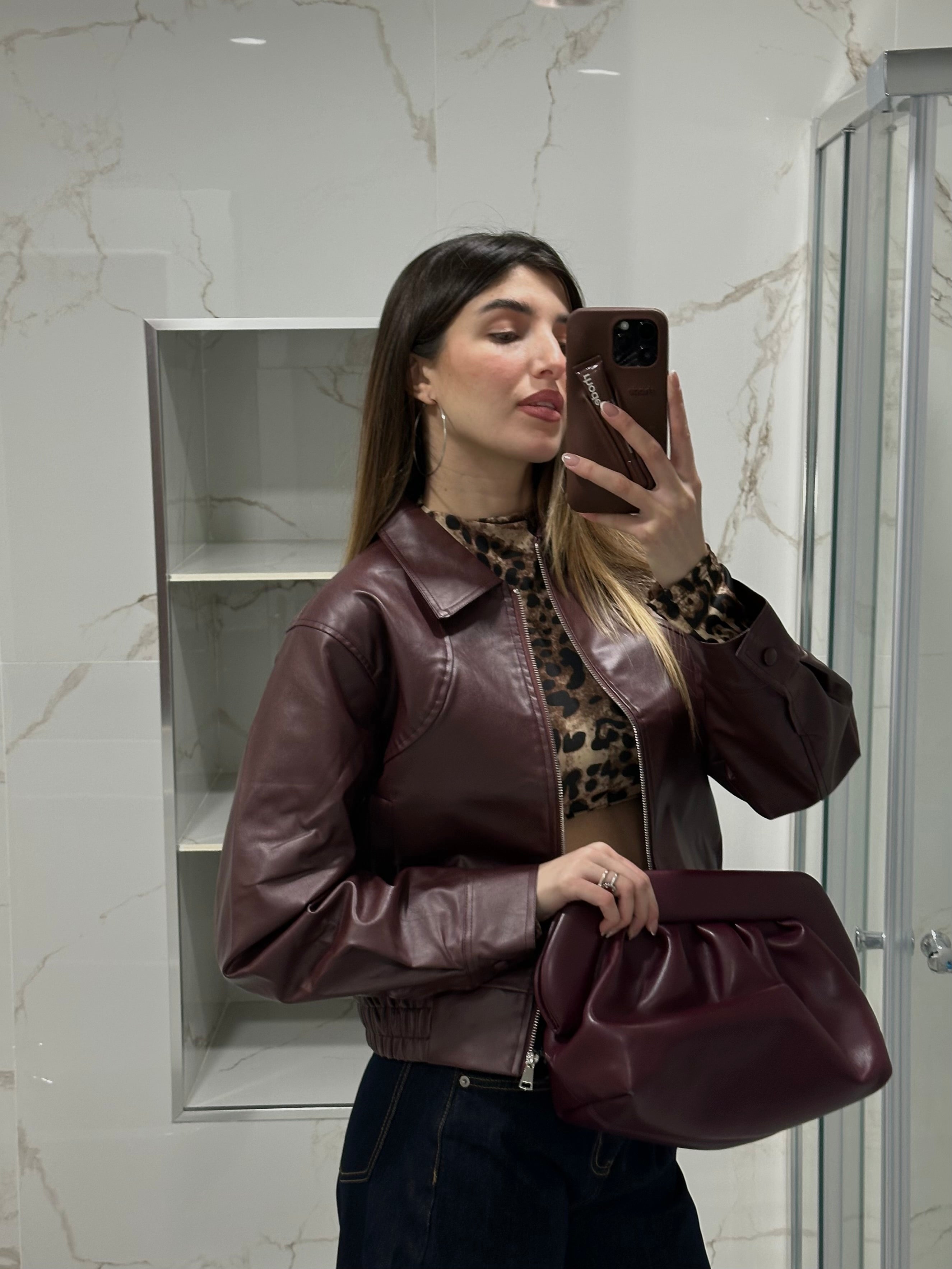 Bomber simil pelle - LadyB Shop Online