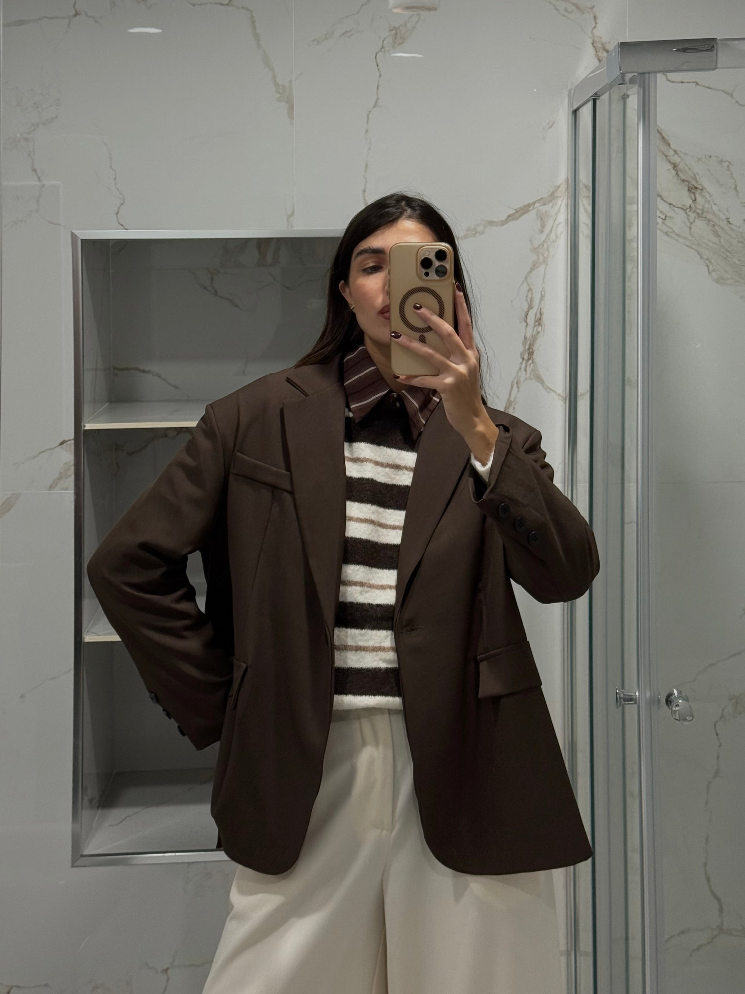 Blazer Gaia marrone
