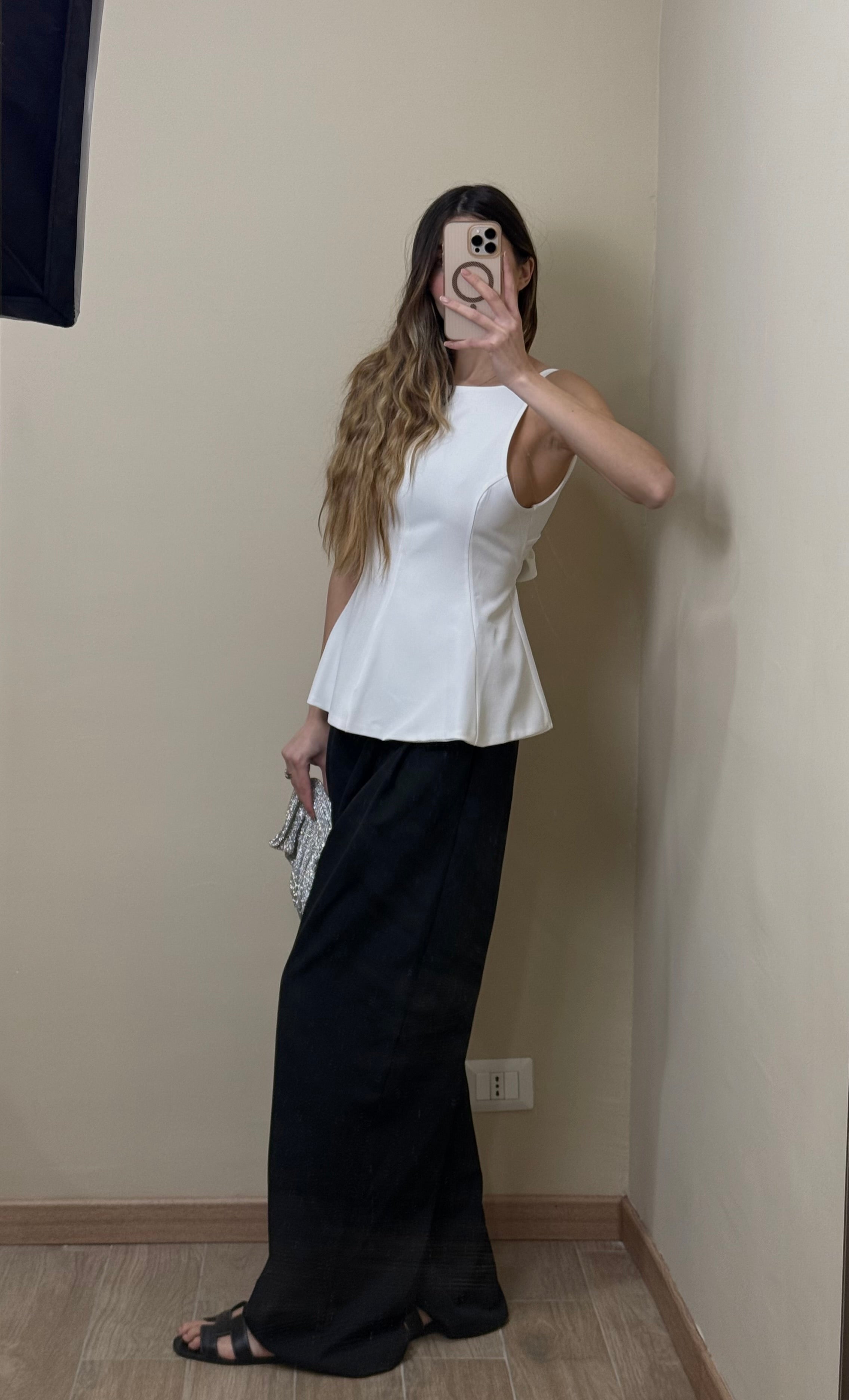 Top bambolina bianco - LadyB Shop Online