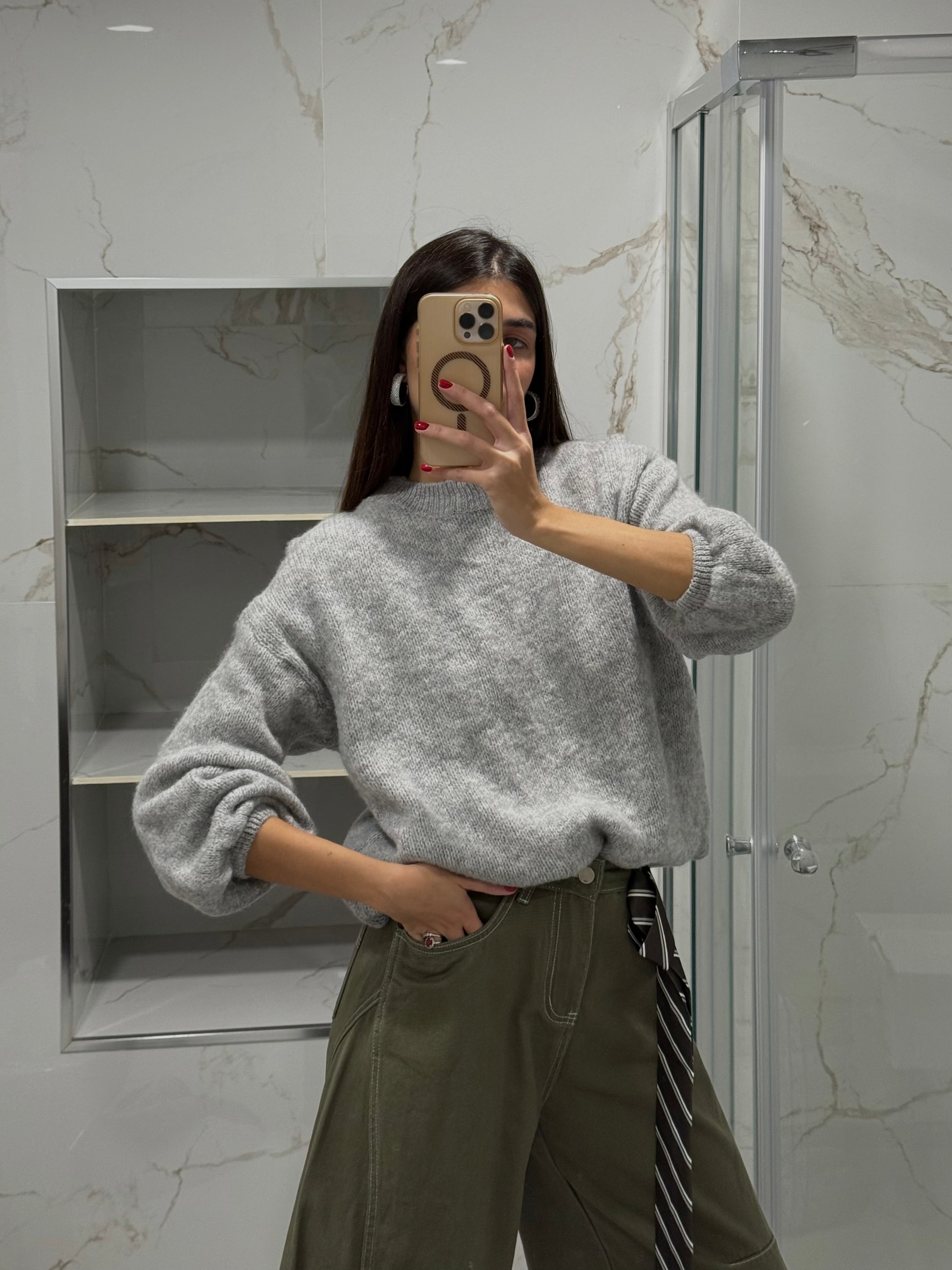 Maglione Merci grigio