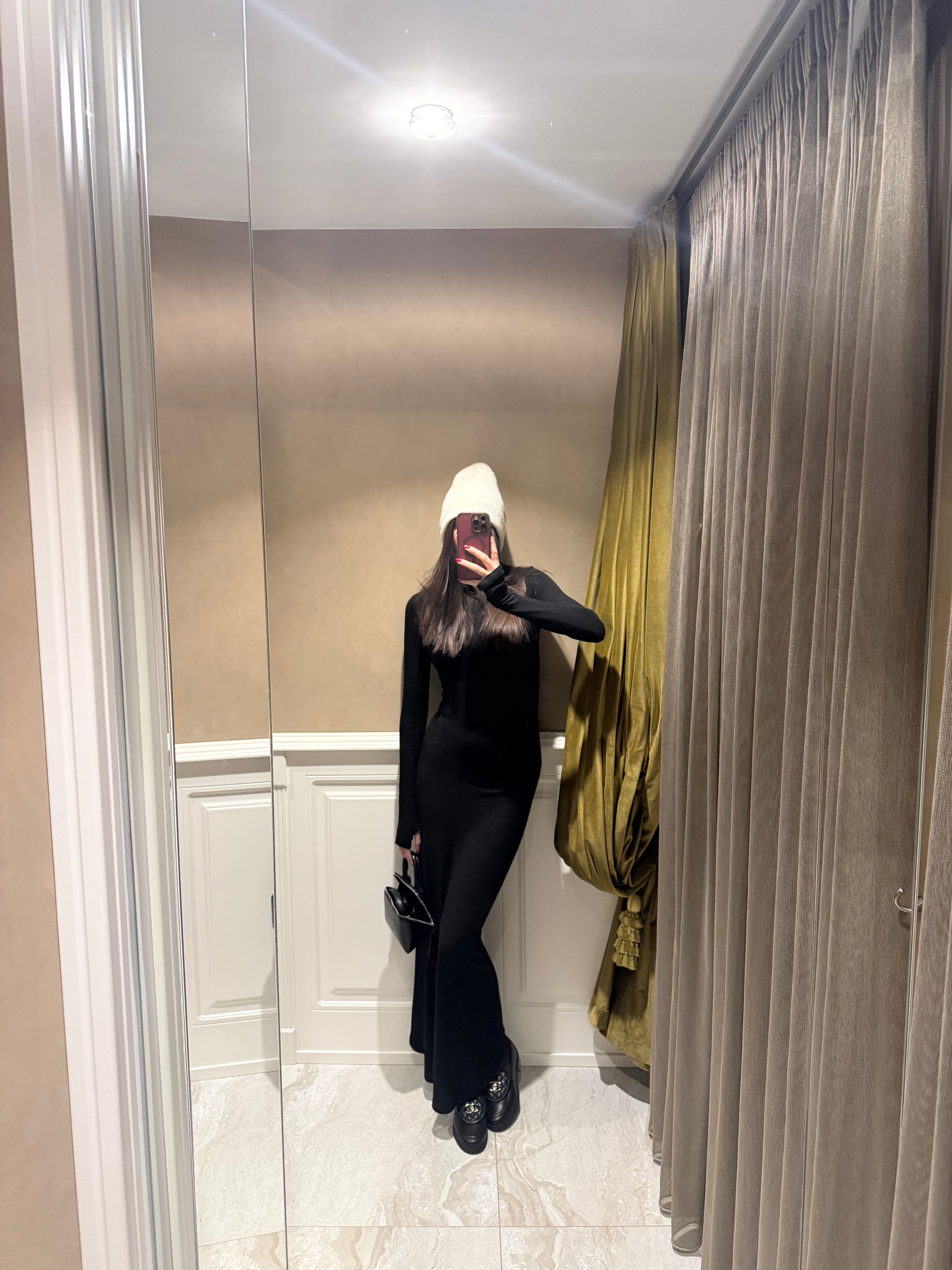 Dress drappeggio nero