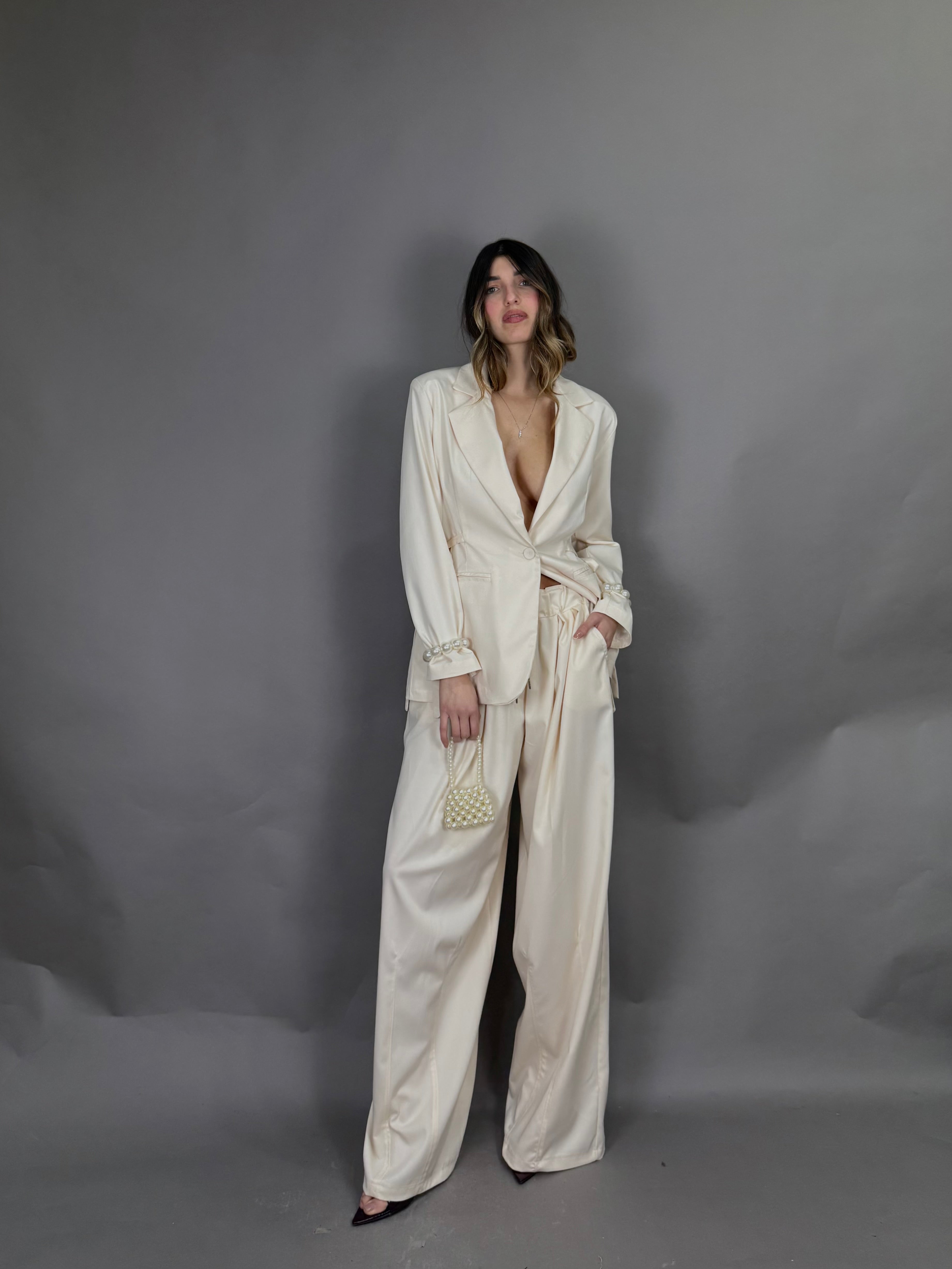 Pantalone Myriam panna - LadyB Shop Online