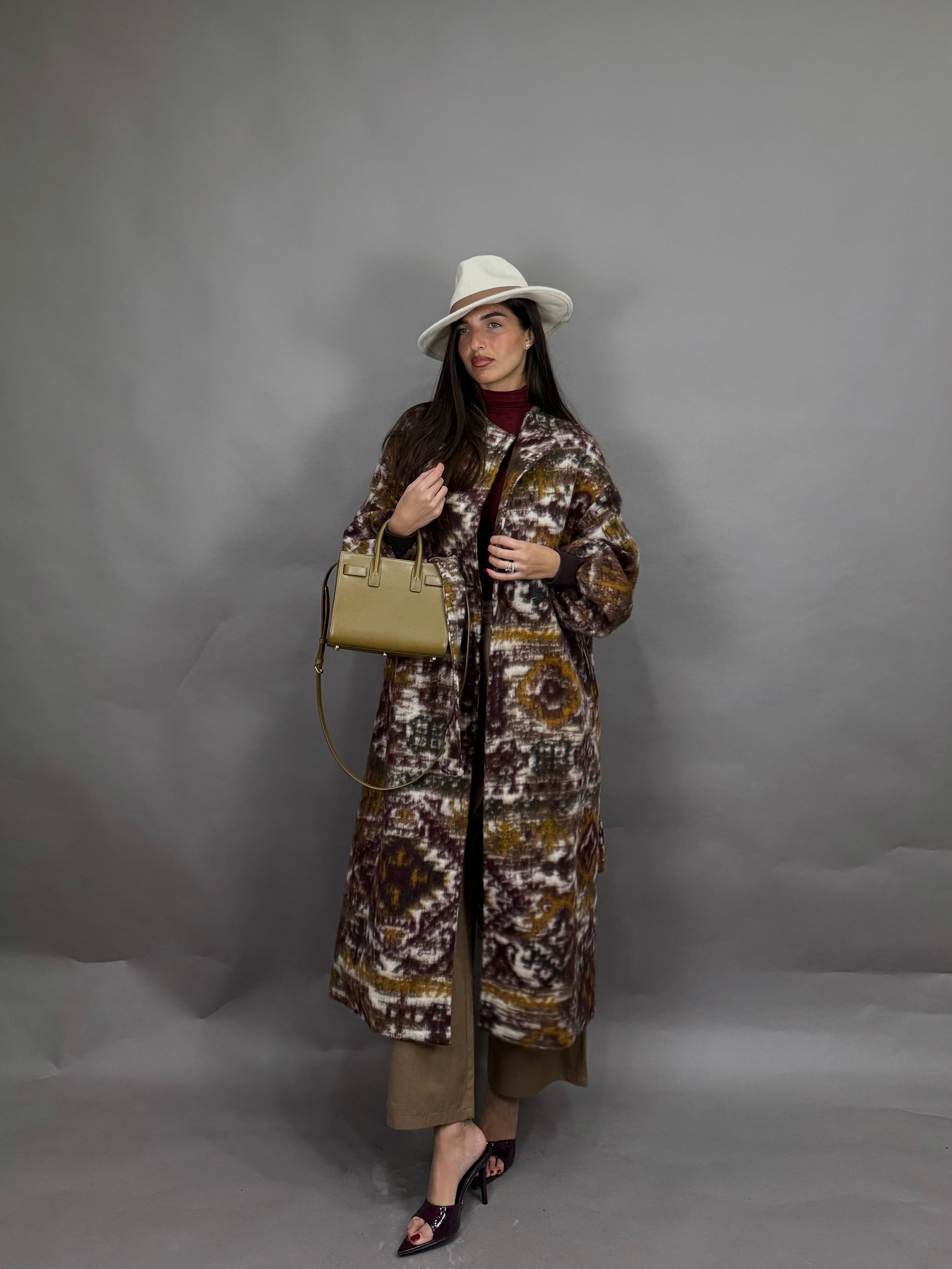 Cappotto lumina bordeaux