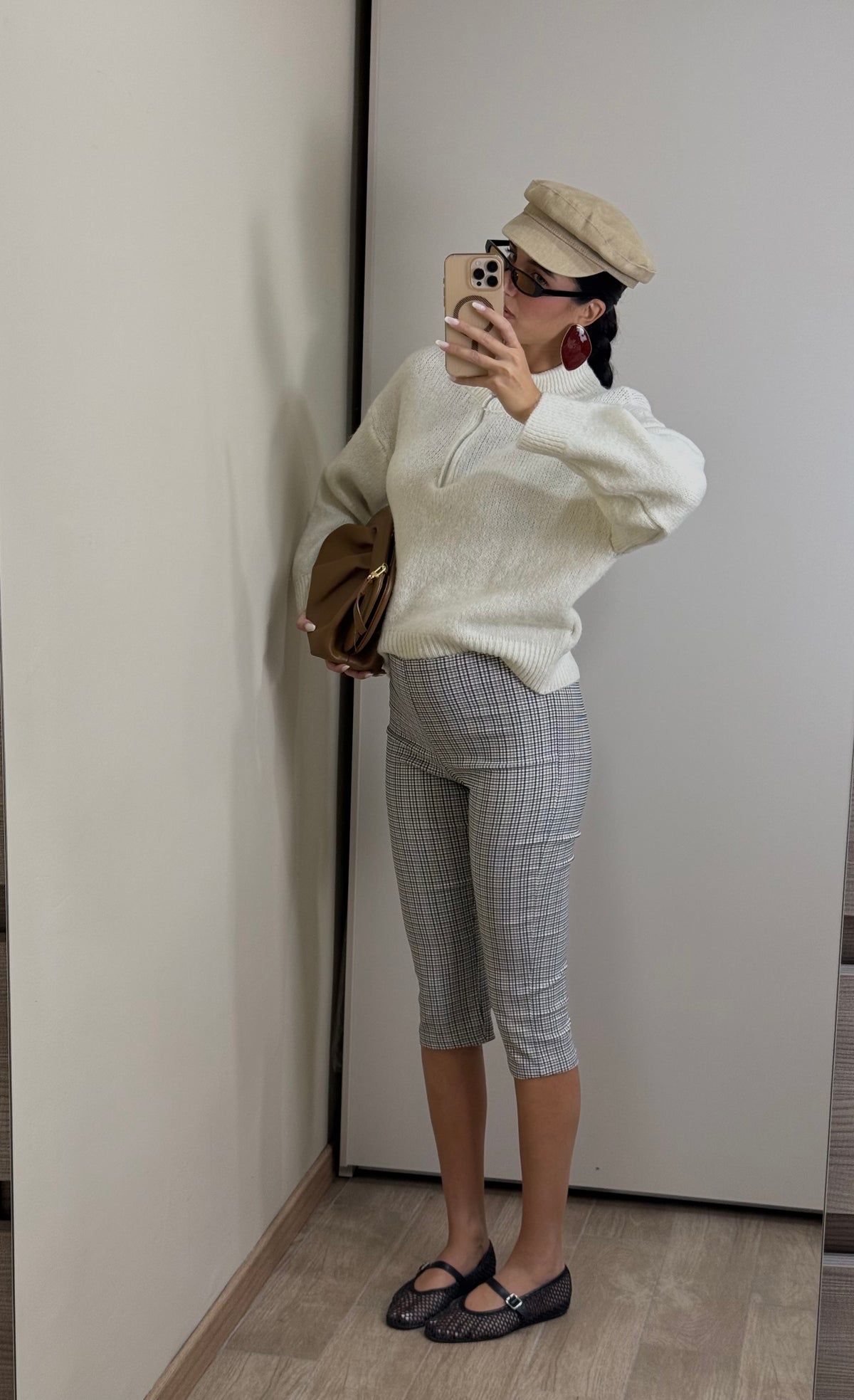 Capri pants quadretti