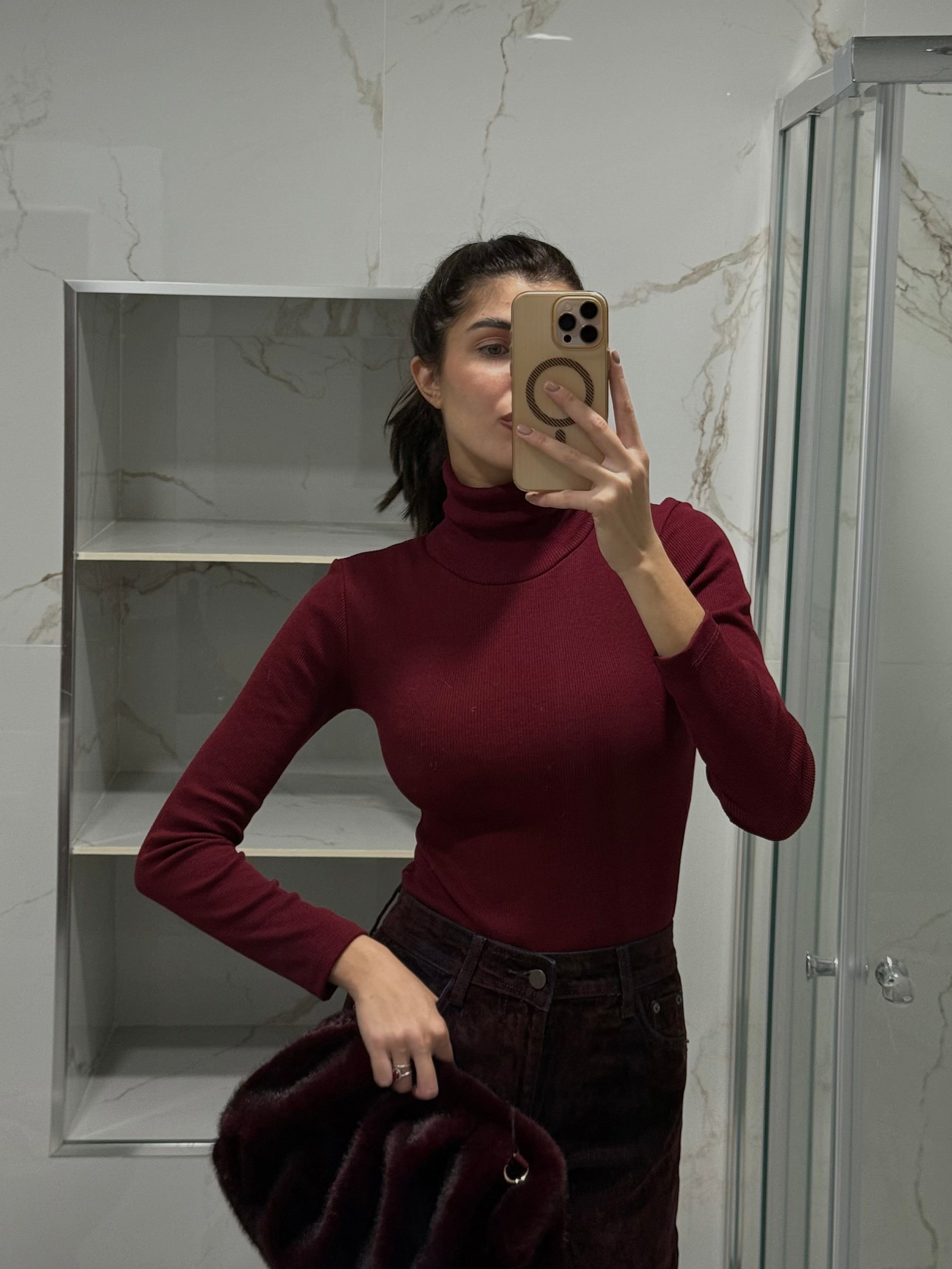 Body costina bordeaux