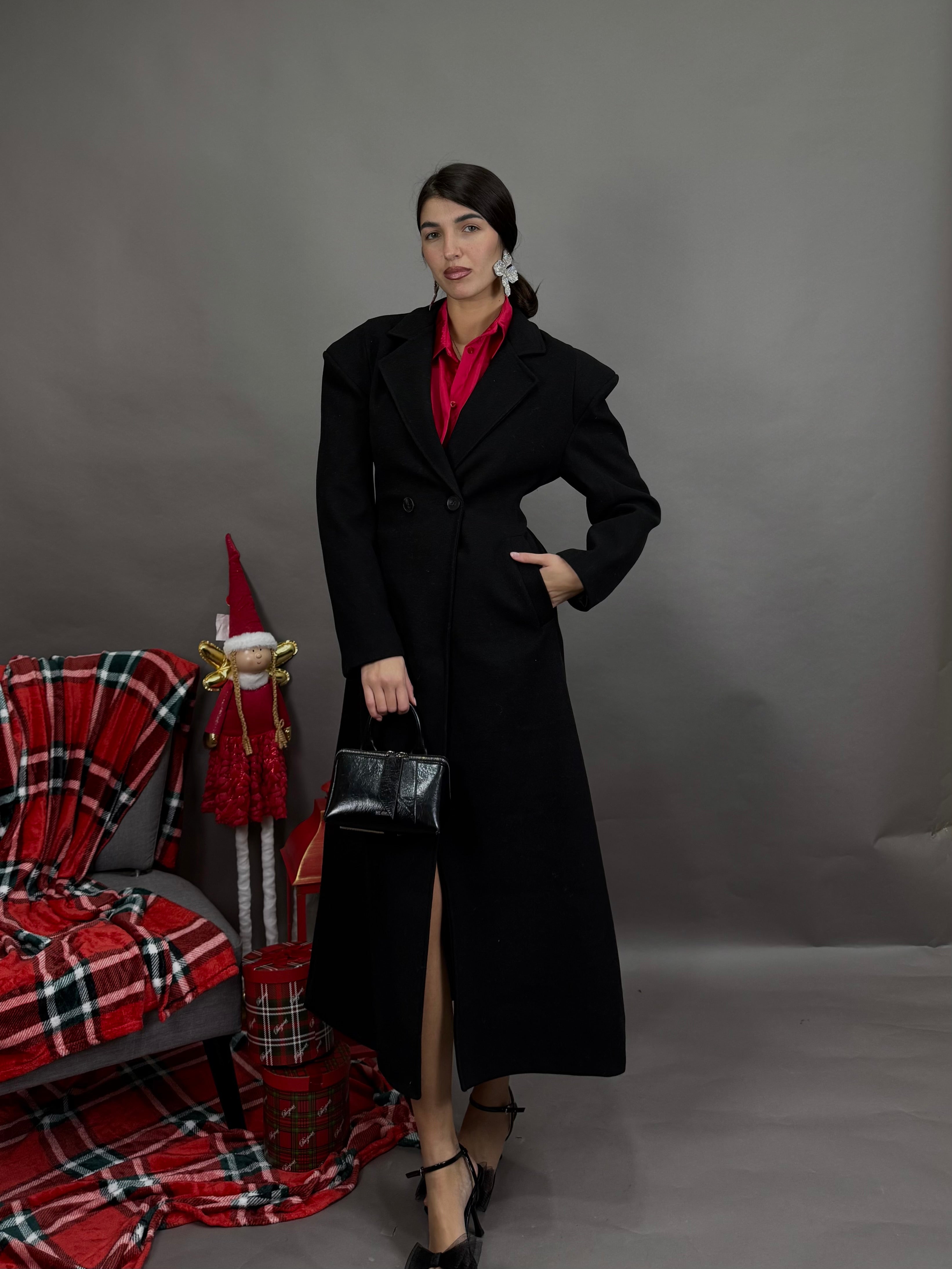 Cappotto sfiancato nero