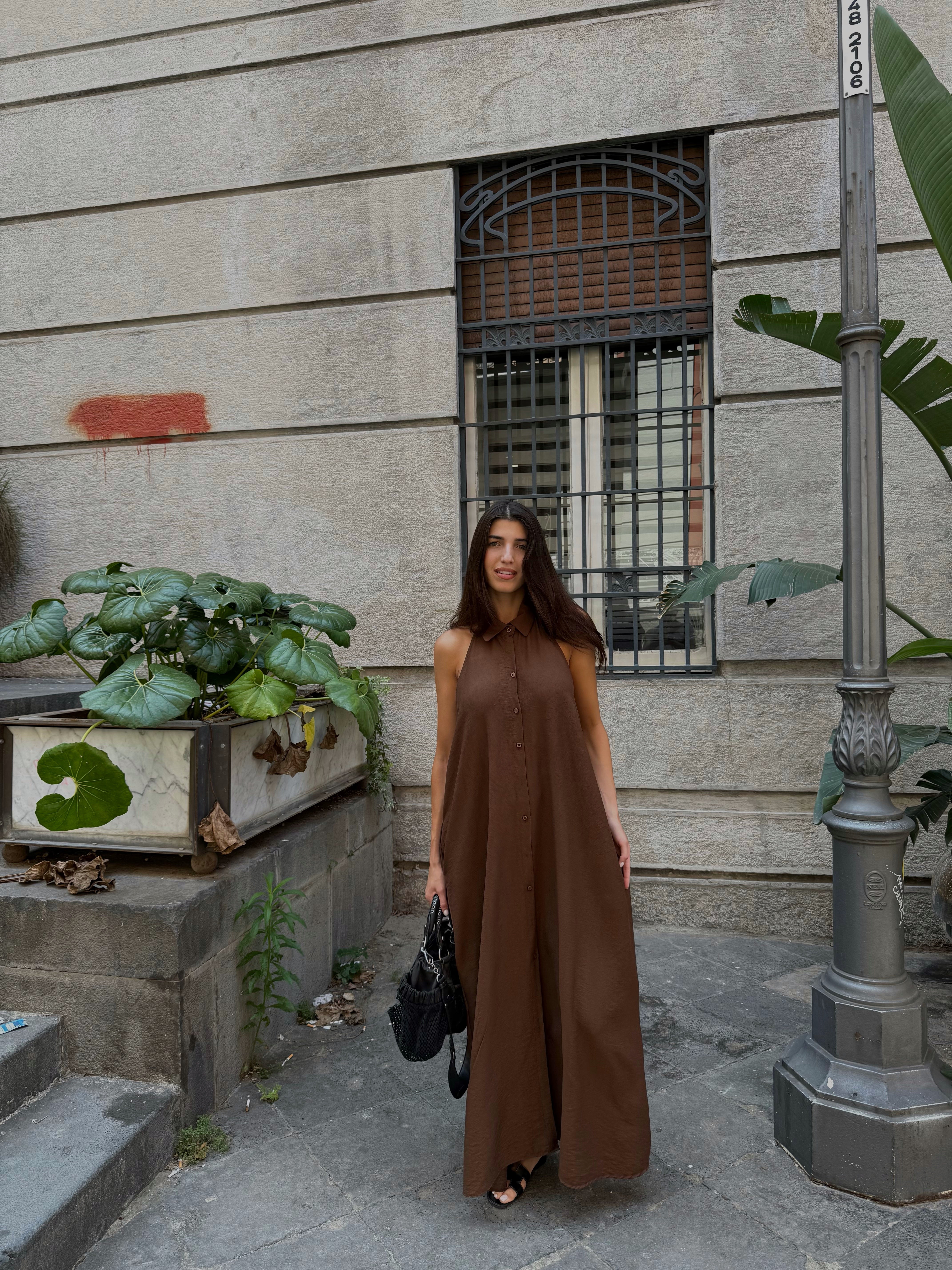 Dress Lucilla marrone - LadyB Shop Online