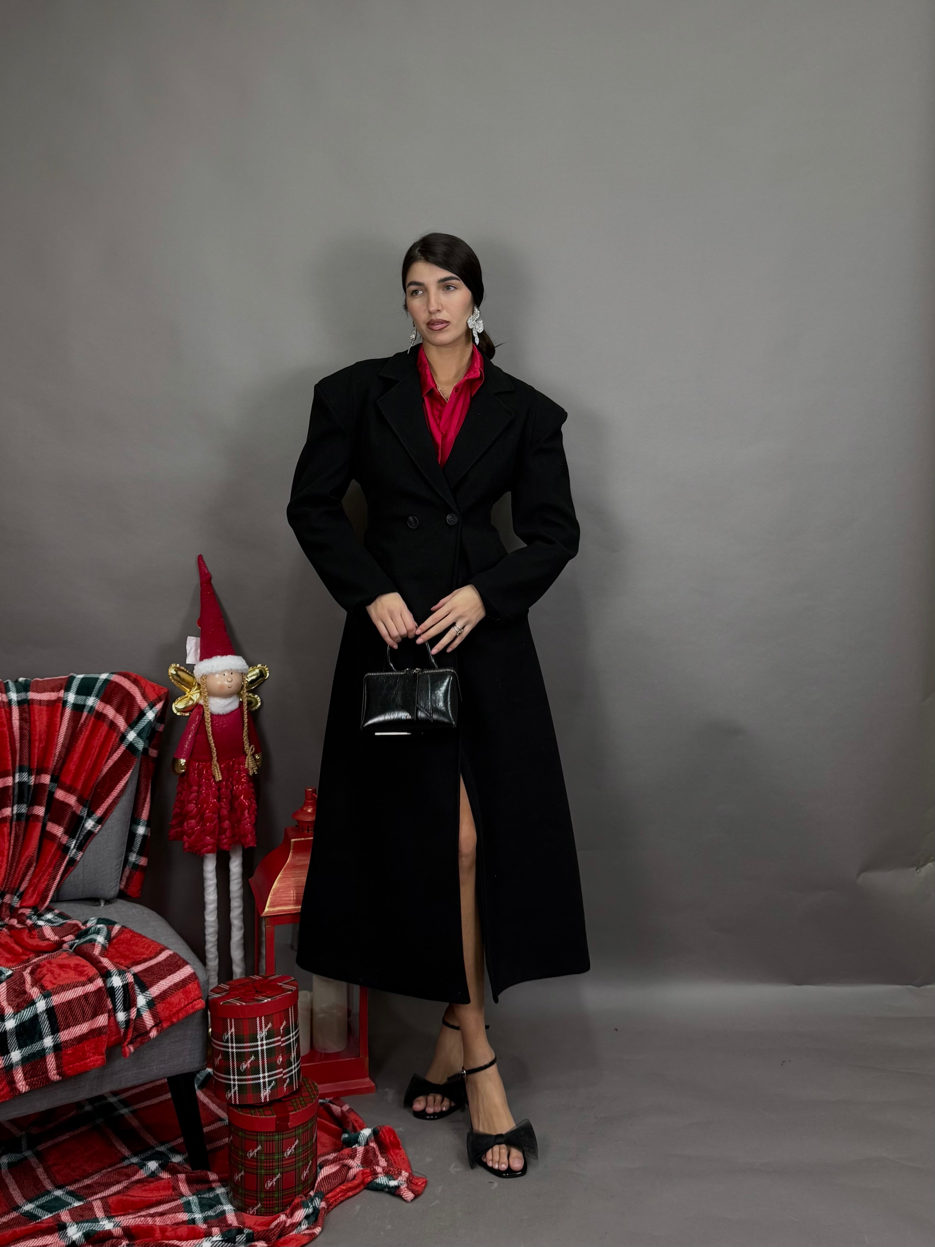 Cappotto sfiancato nero
