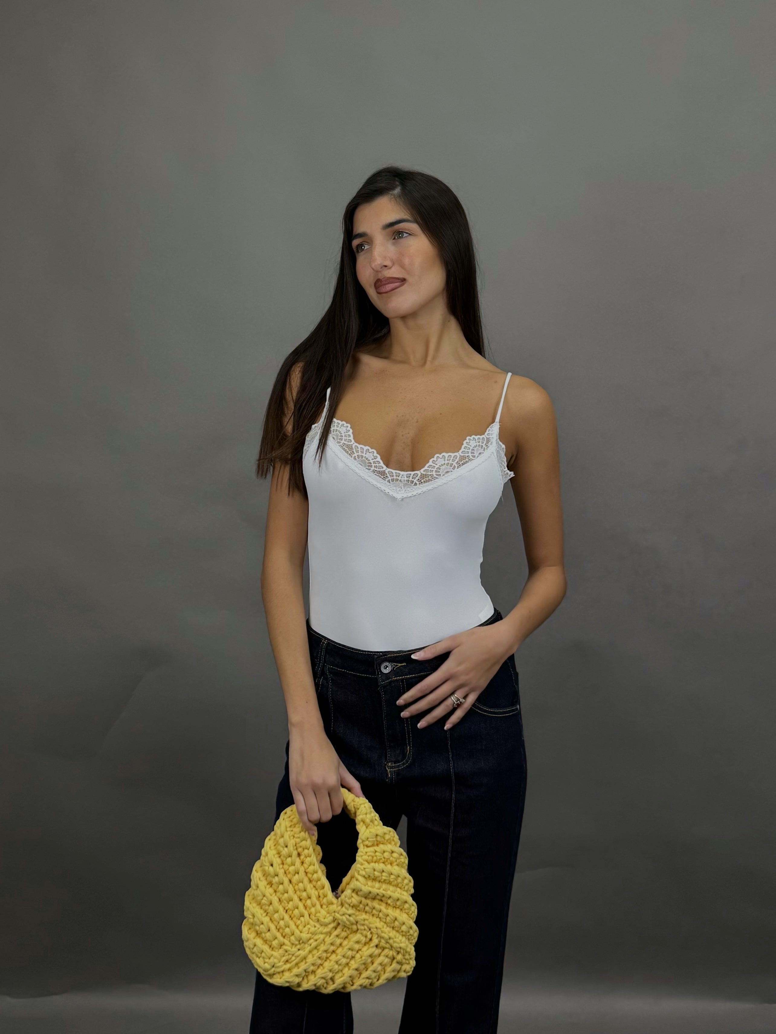Body pizzo bianco