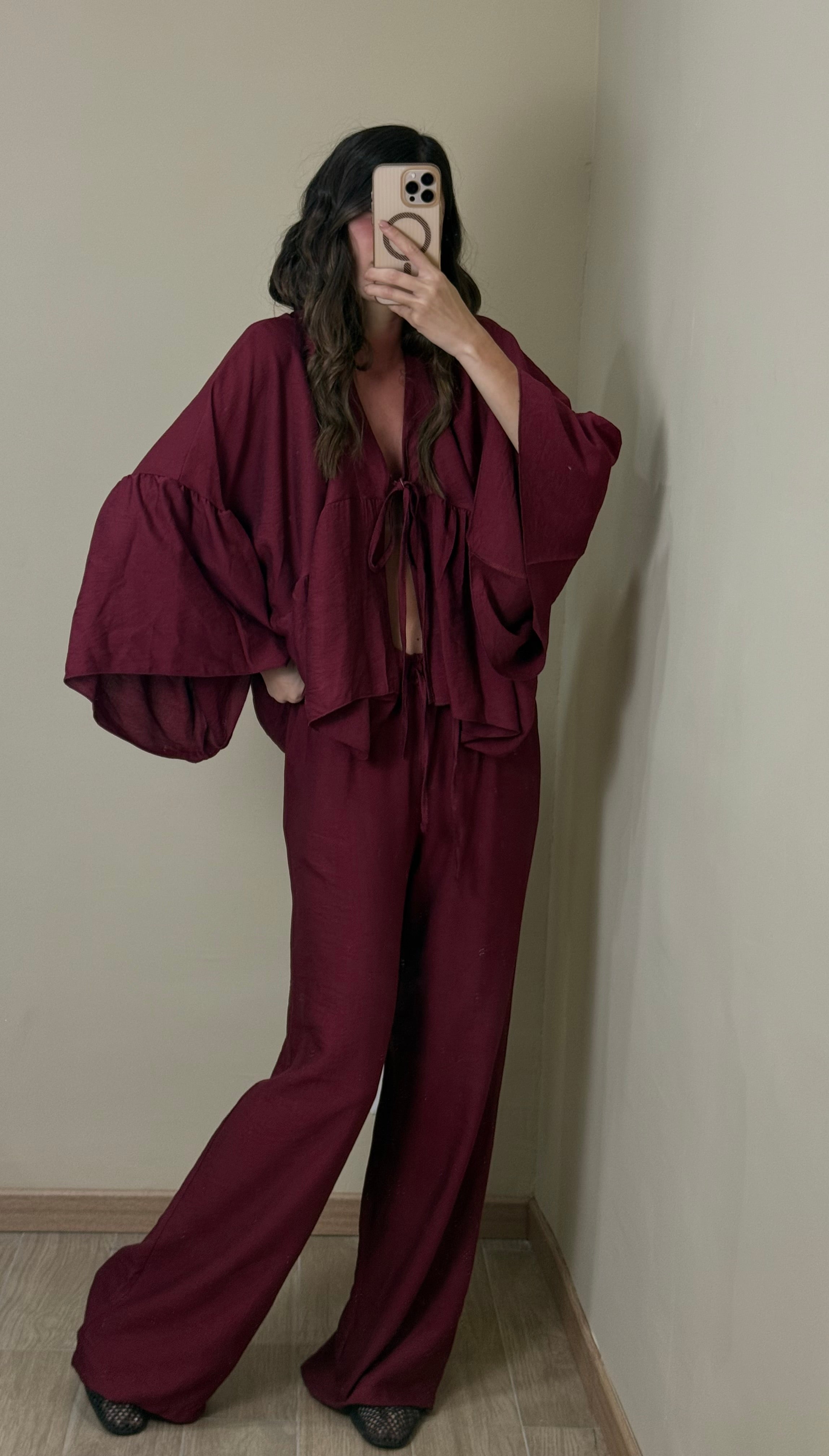 Coordinato Formentera Bordeaux - LadyB Shop Online